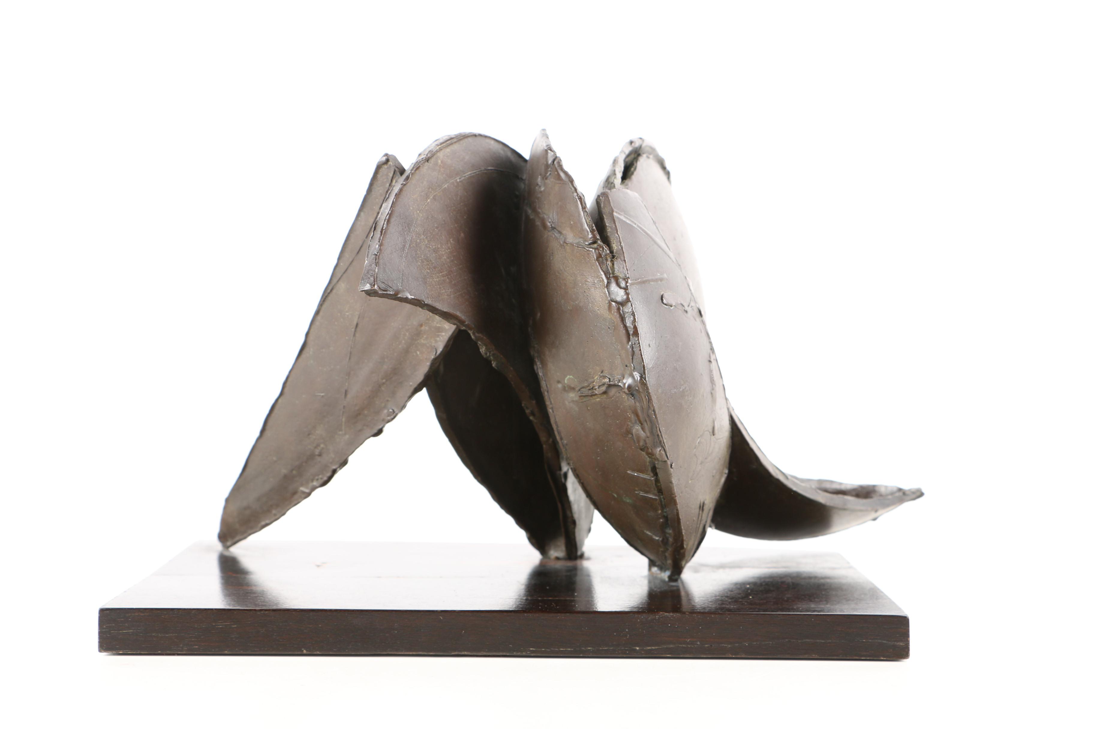 Voss Limited Edition Brass Sculpture of a Deconstructed Disc