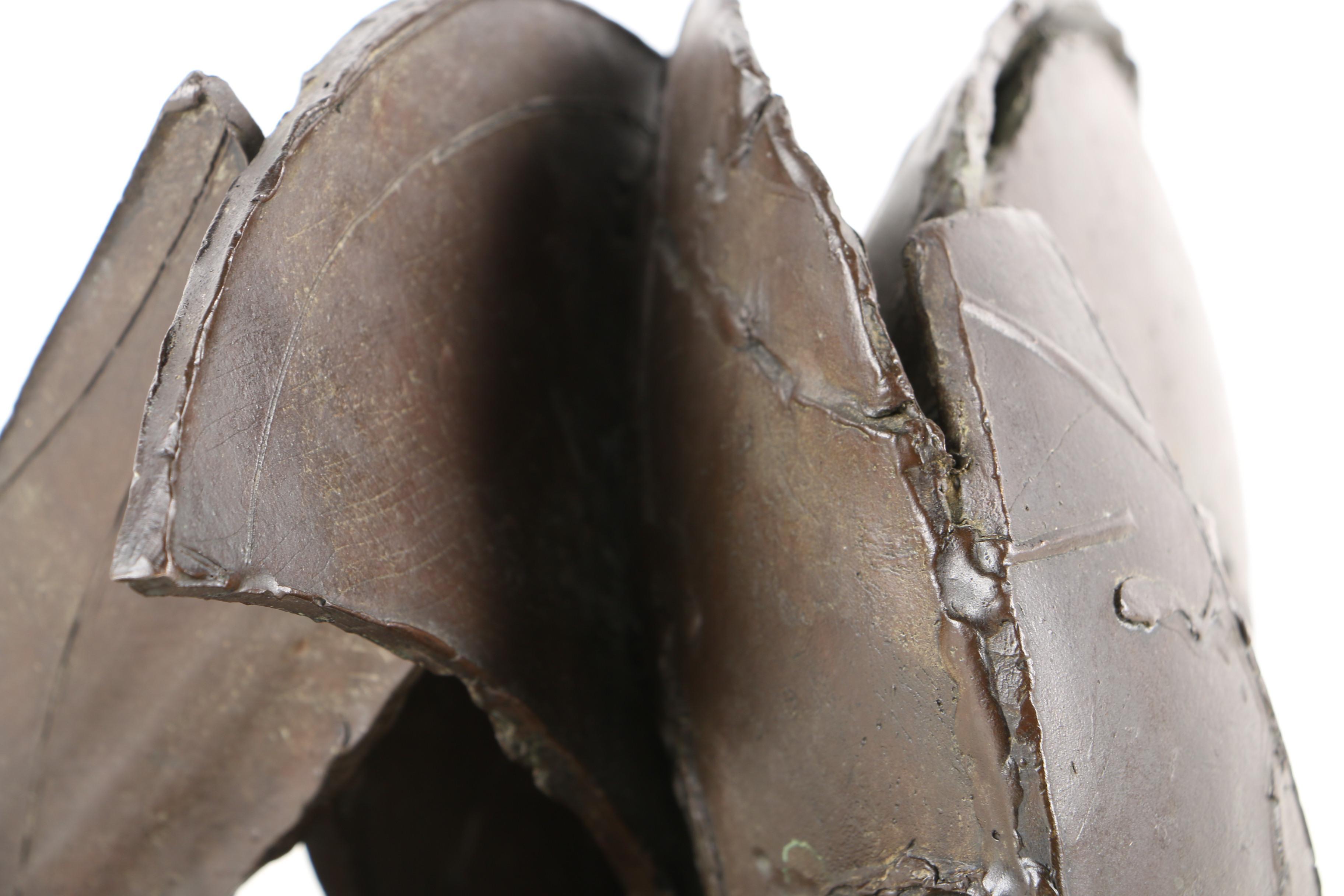 Voss Limited Edition Brass Sculpture of a Deconstructed Disc