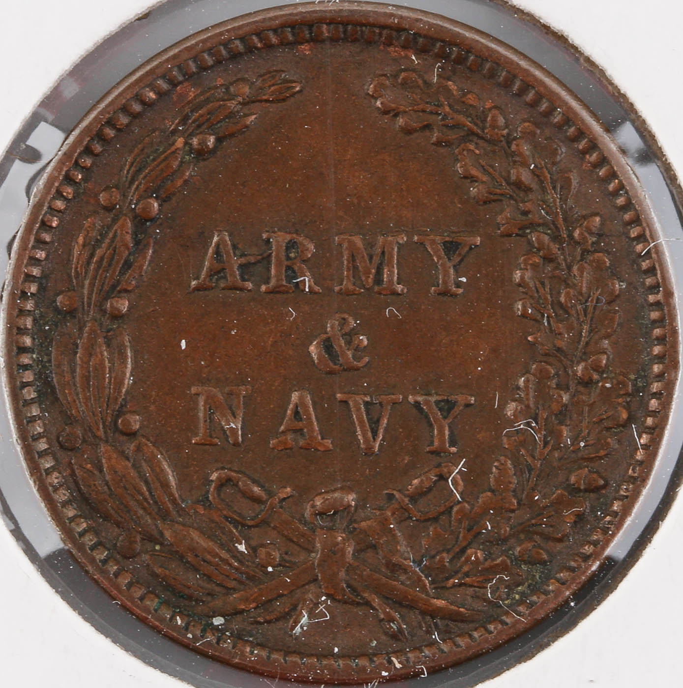 1863 Civil War Token with 1863 Liberty Bust Facing Left on the Obverse