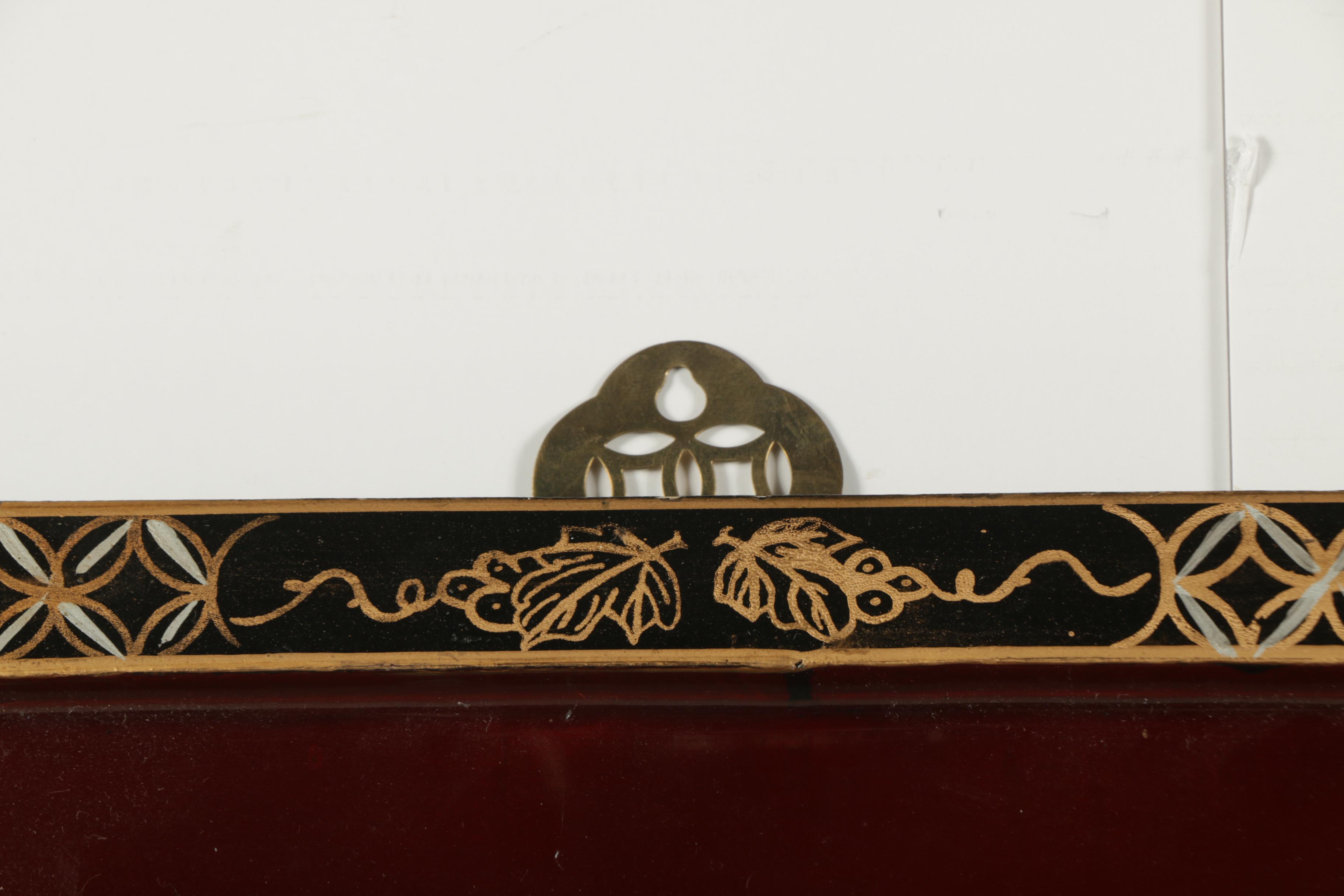 East Asian Style Lacquer Panels with Inlaid Shell and Resin