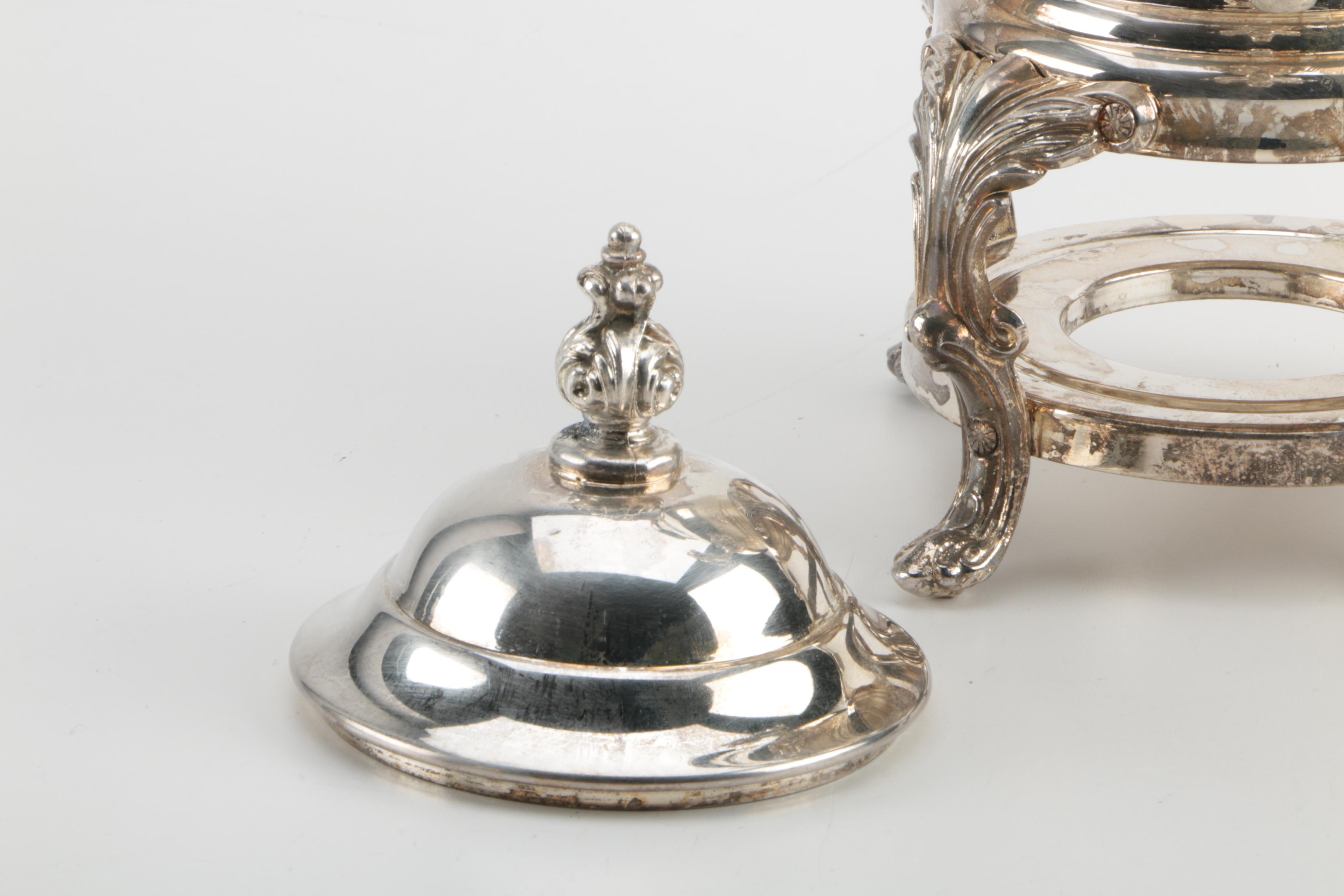 F.B. Rogers Silver Co. Silver Plate Coffee Urn and Other Silver Plate Serveware