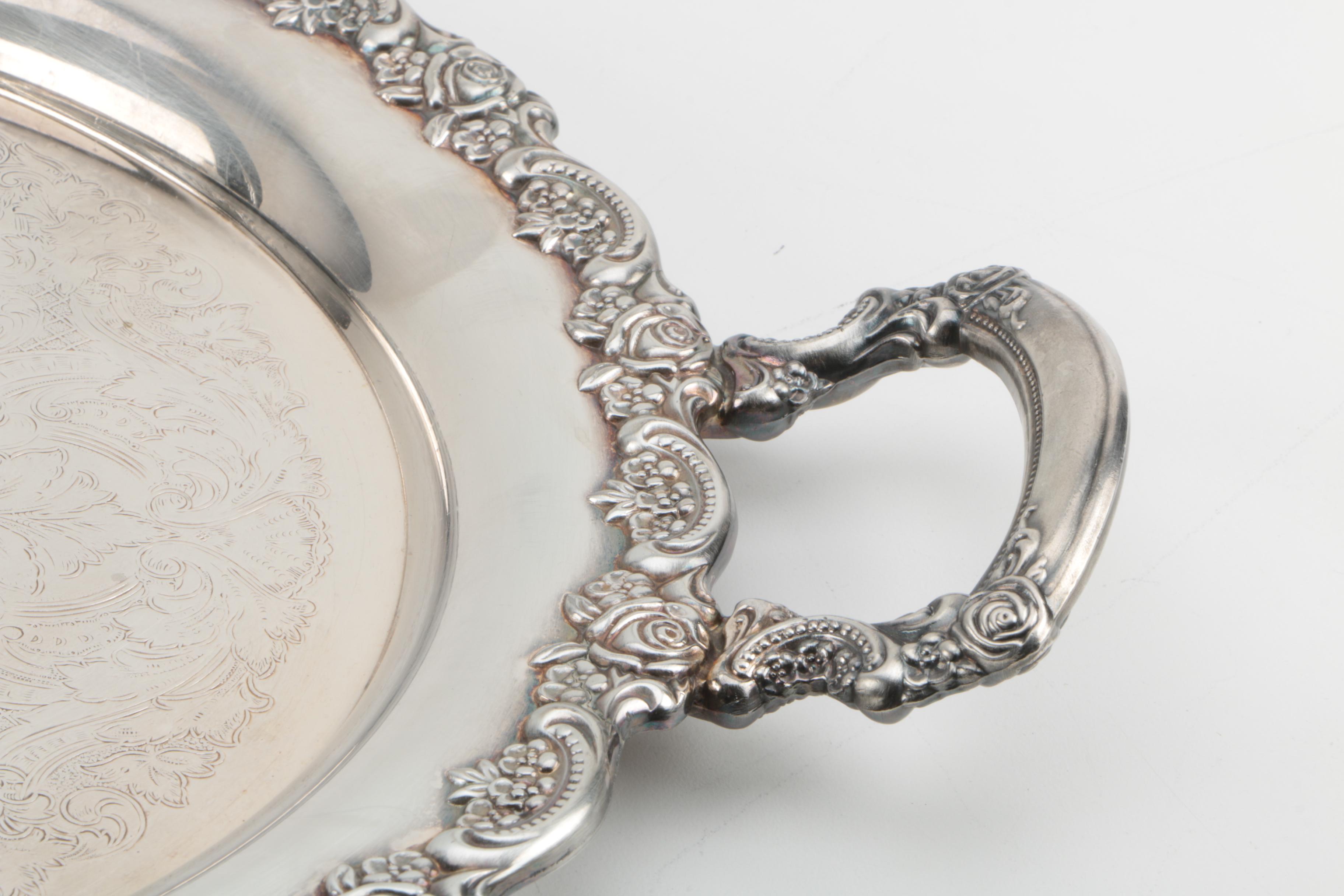 F.B. Rogers Silver Co. Silver Plate Coffee Urn and Other Silver Plate Serveware