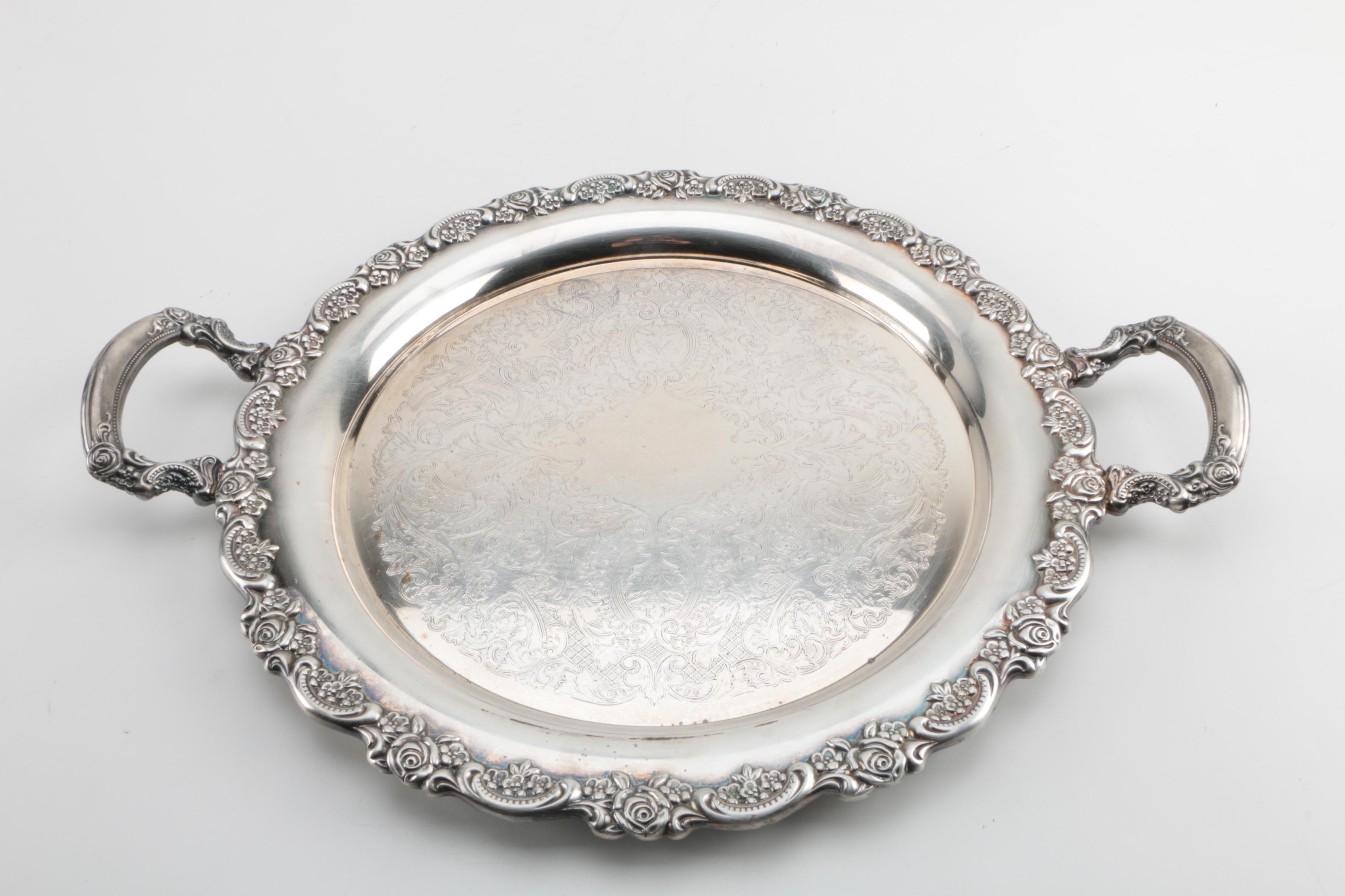 F.B. Rogers Silver Co. Silver Plate Coffee Urn and Other Silver Plate Serveware