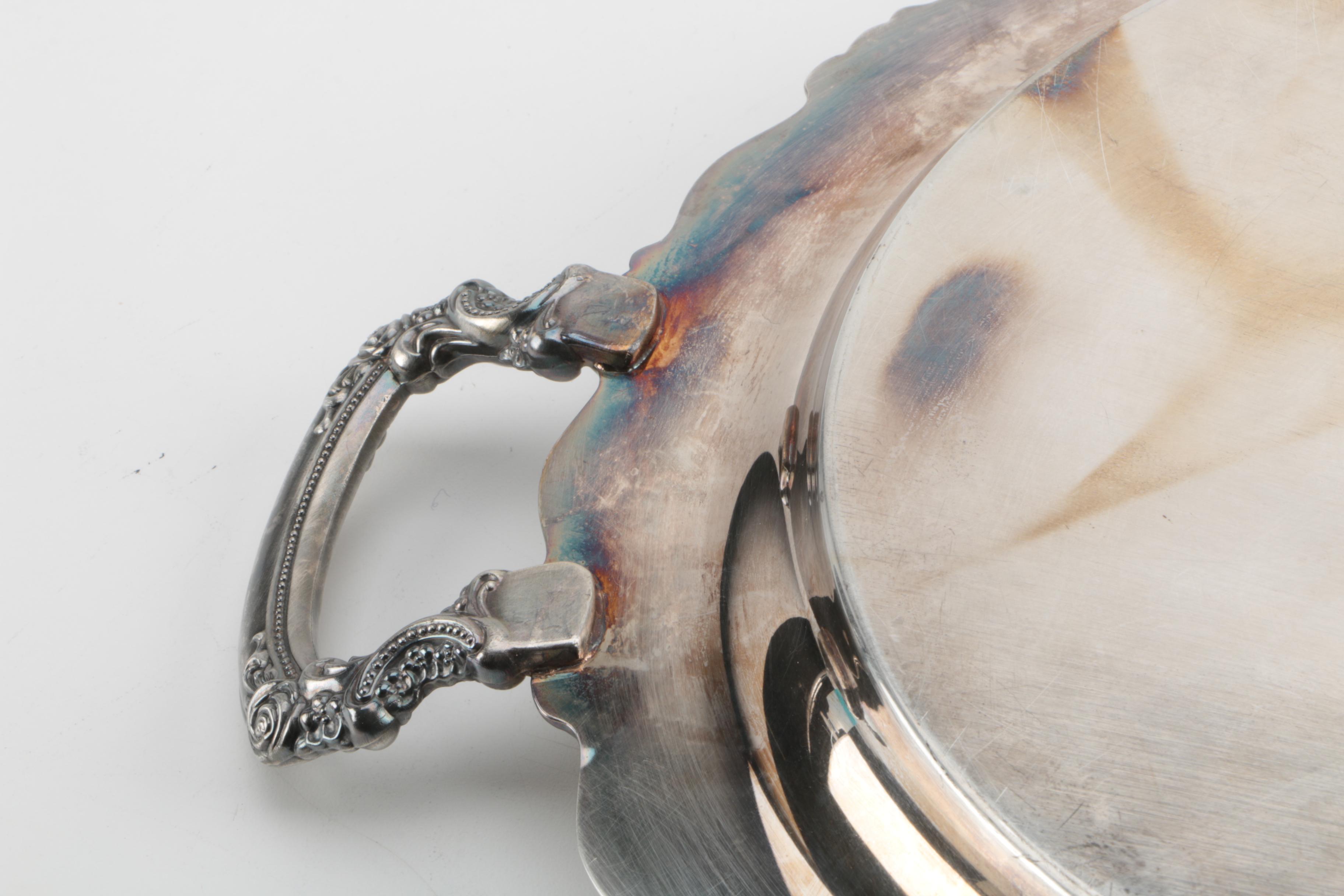 F.B. Rogers Silver Co. Silver Plate Coffee Urn and Other Silver Plate Serveware