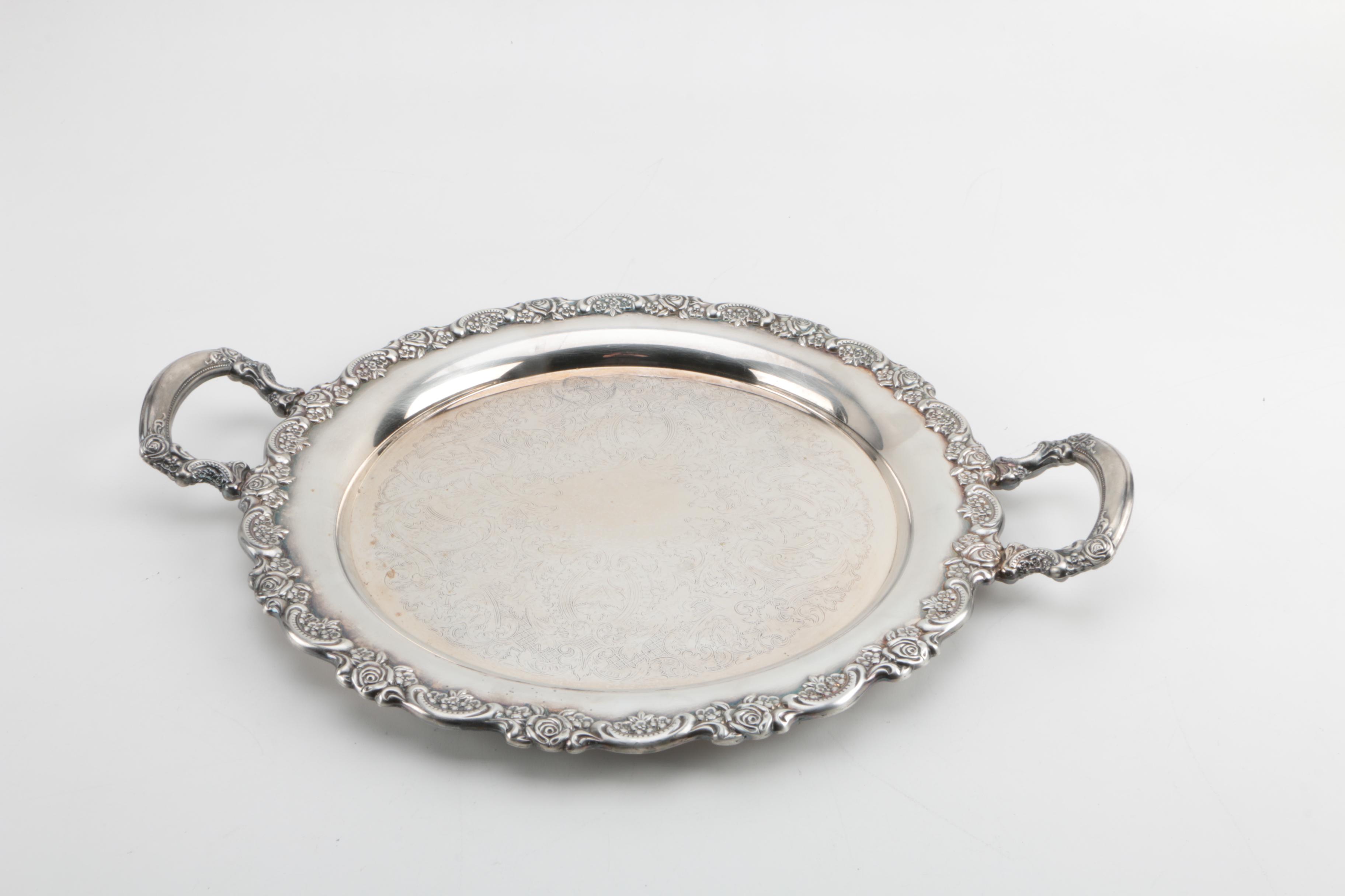 F.B. Rogers Silver Co. Silver Plate Coffee Urn and Other Silver Plate Serveware