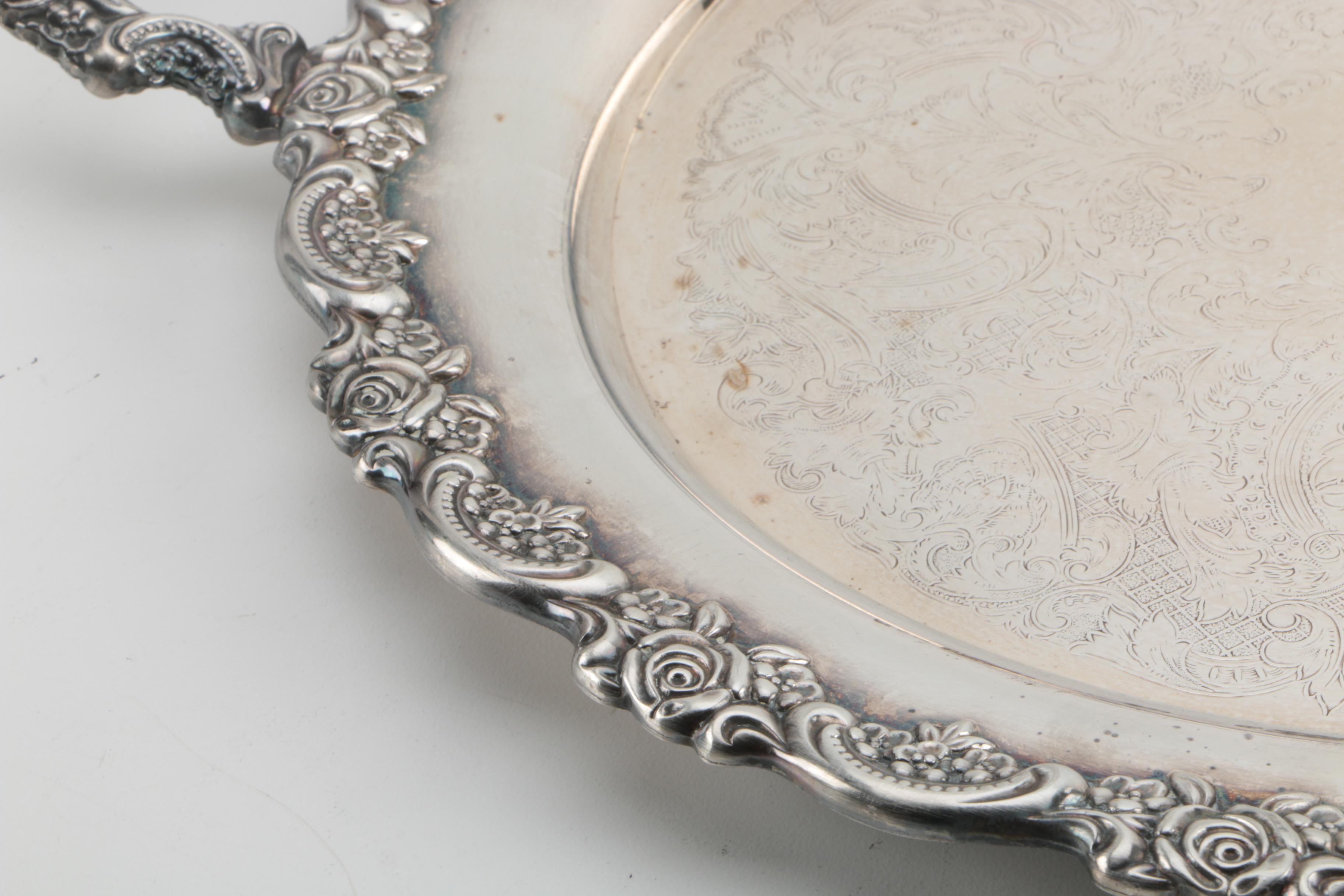 F.B. Rogers Silver Co. Silver Plate Coffee Urn and Other Silver Plate Serveware