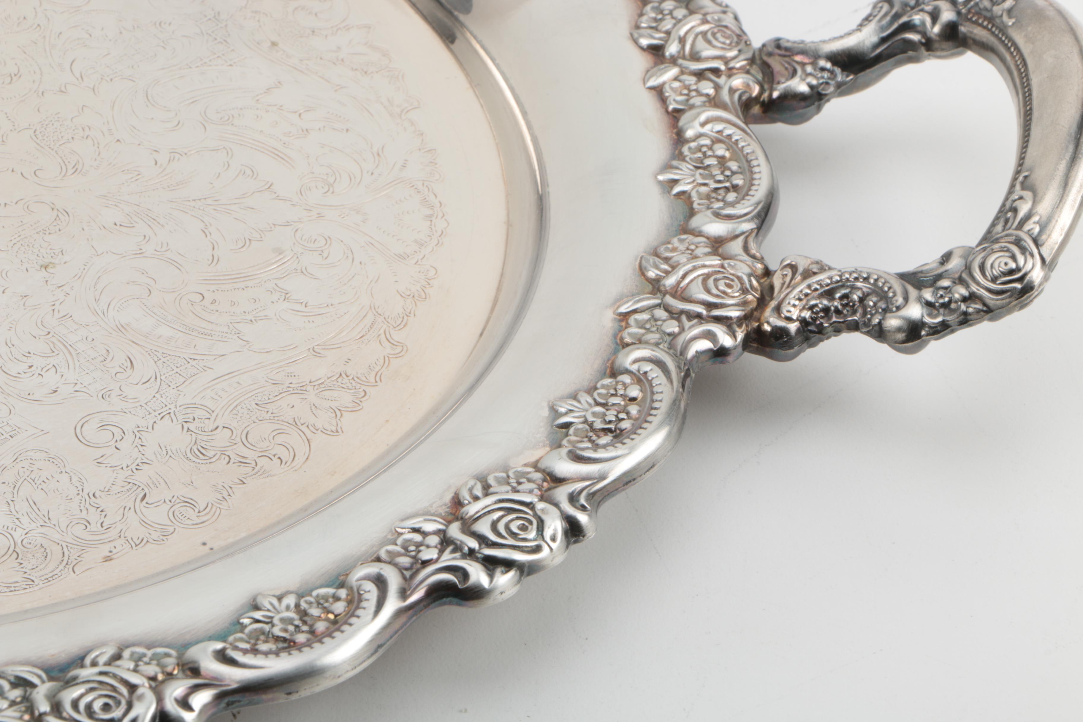 F.B. Rogers Silver Co. Silver Plate Coffee Urn and Other Silver Plate Serveware