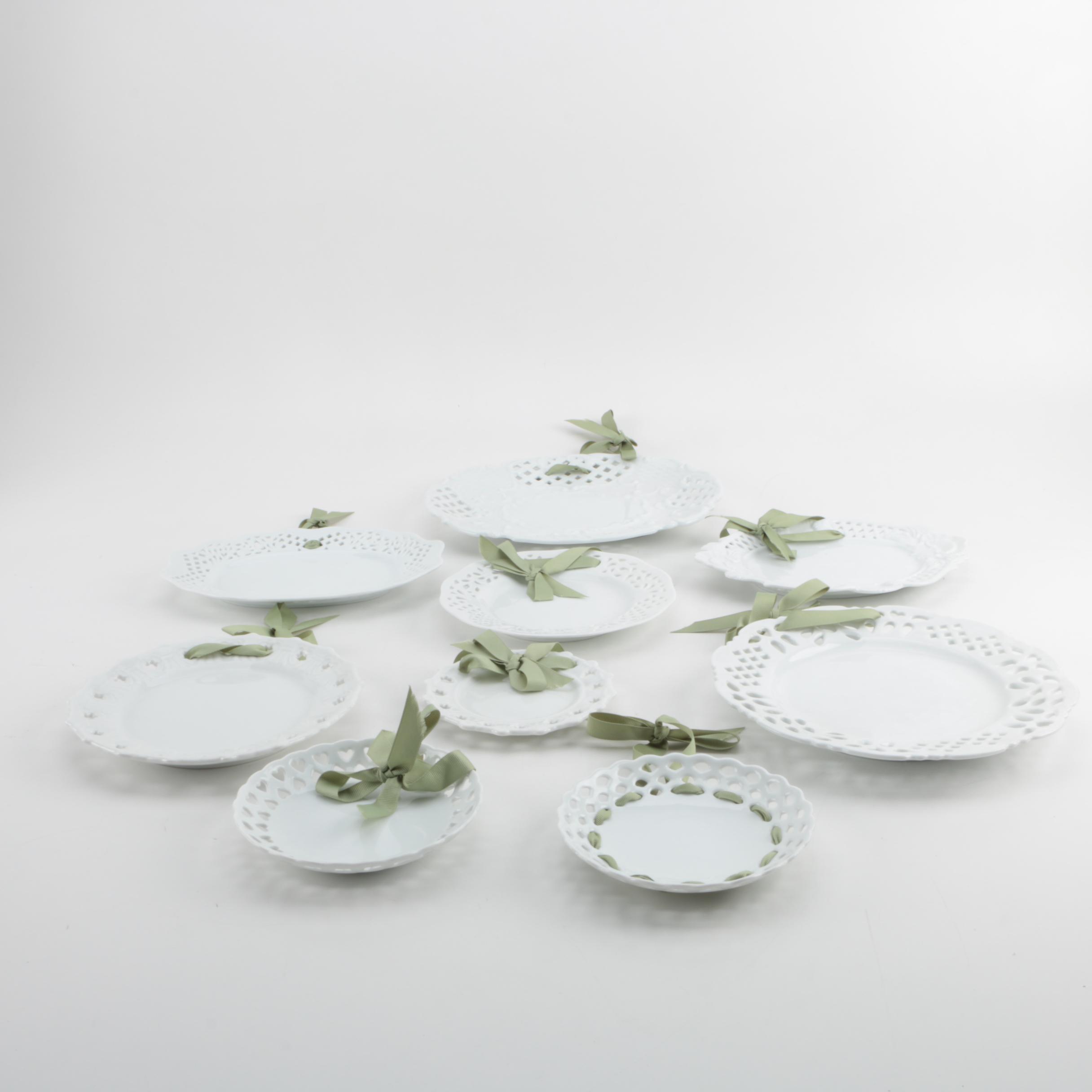 Decorative Porcelain Plates by Two's Company