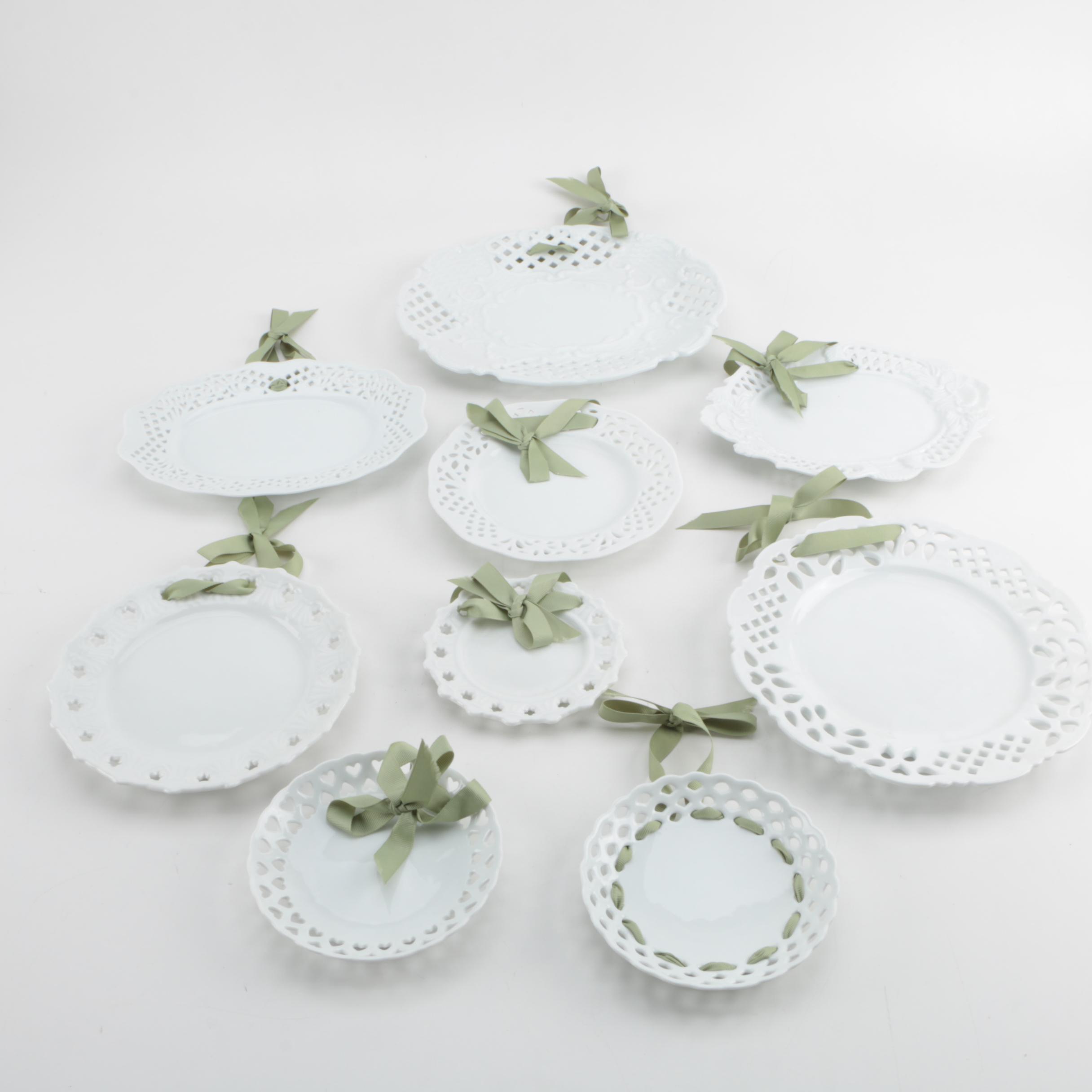 Decorative Porcelain Plates by Two's Company