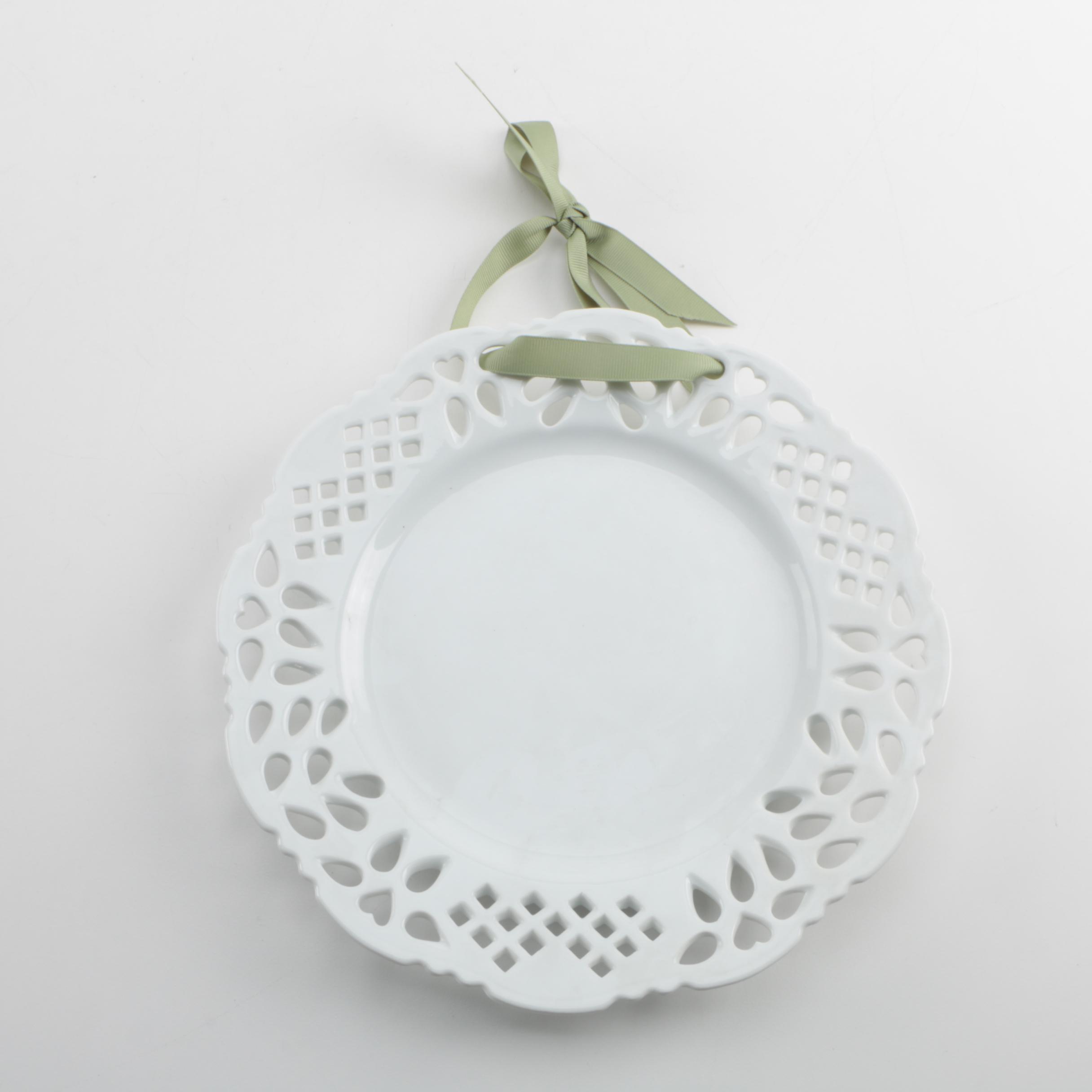 Decorative Porcelain Plates by Two's Company