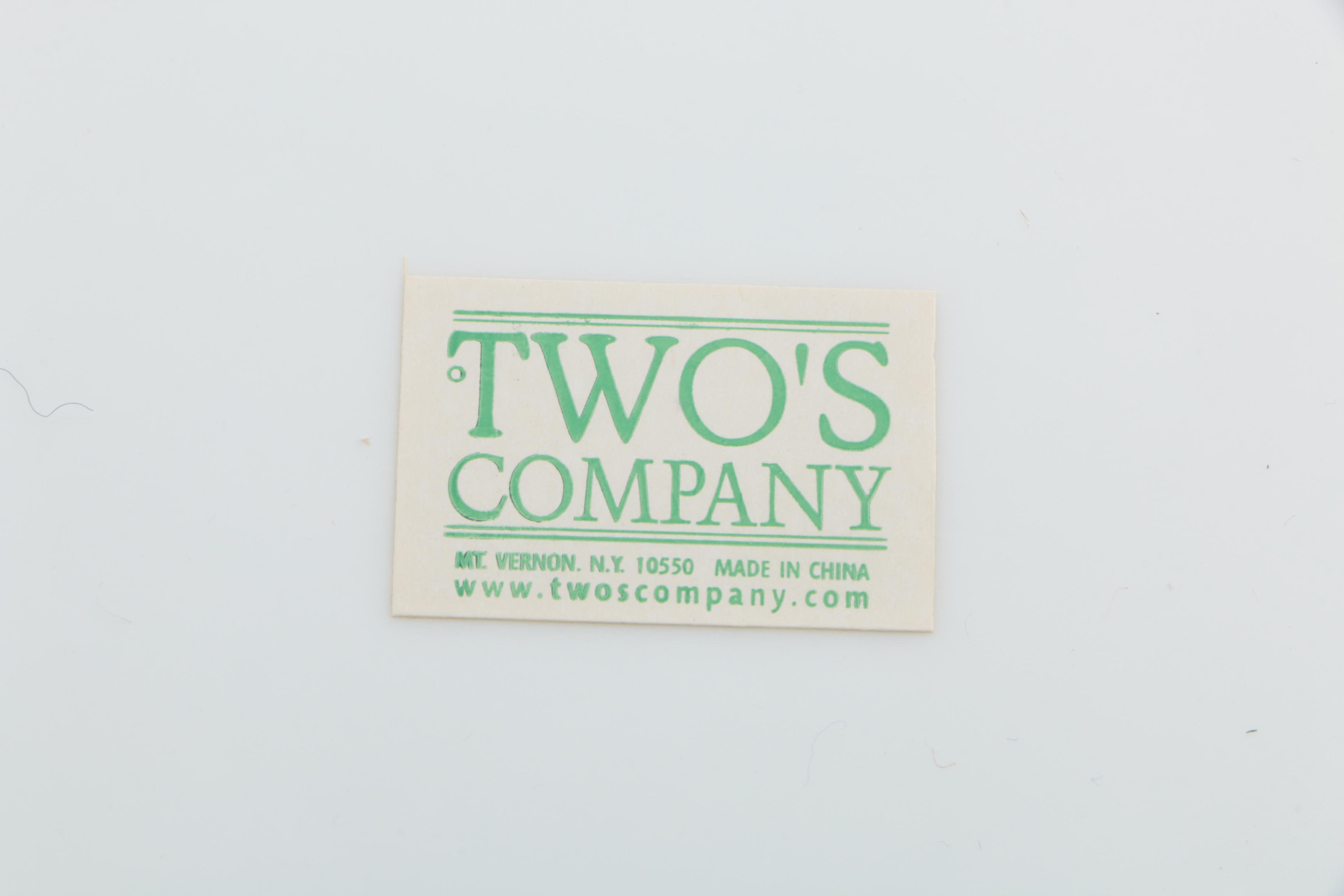 Decorative Porcelain Plates by Two's Company