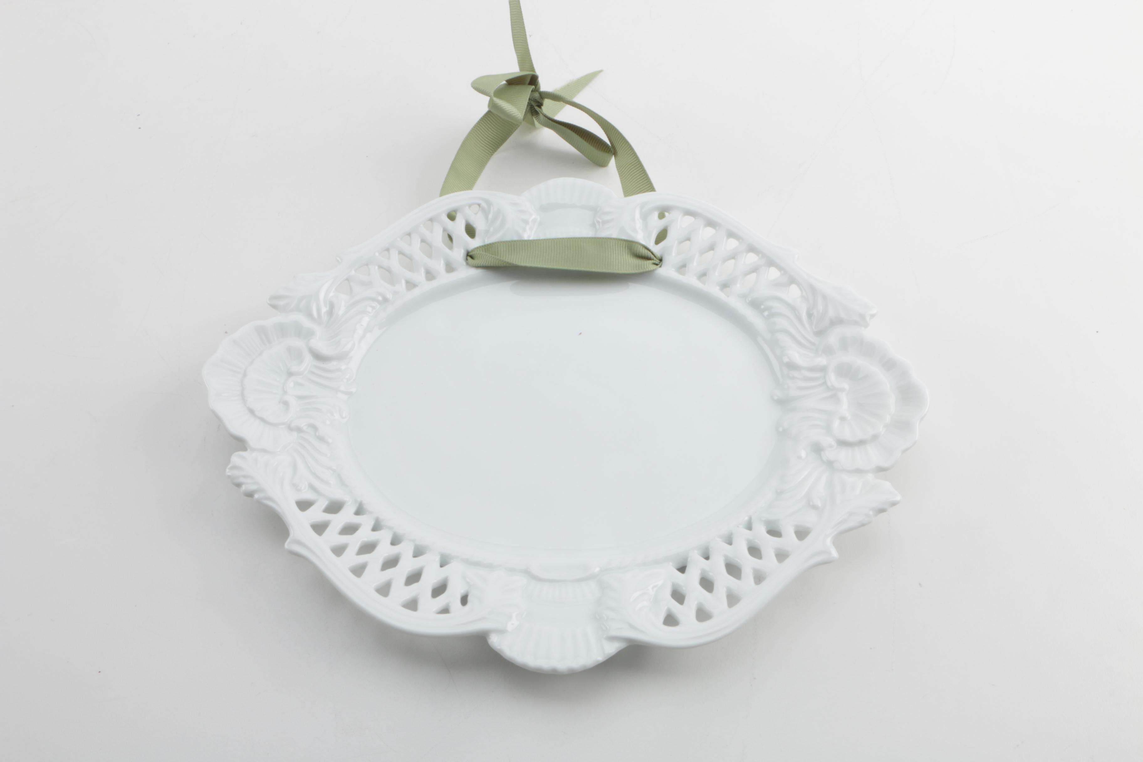 Decorative Porcelain Plates by Two's Company