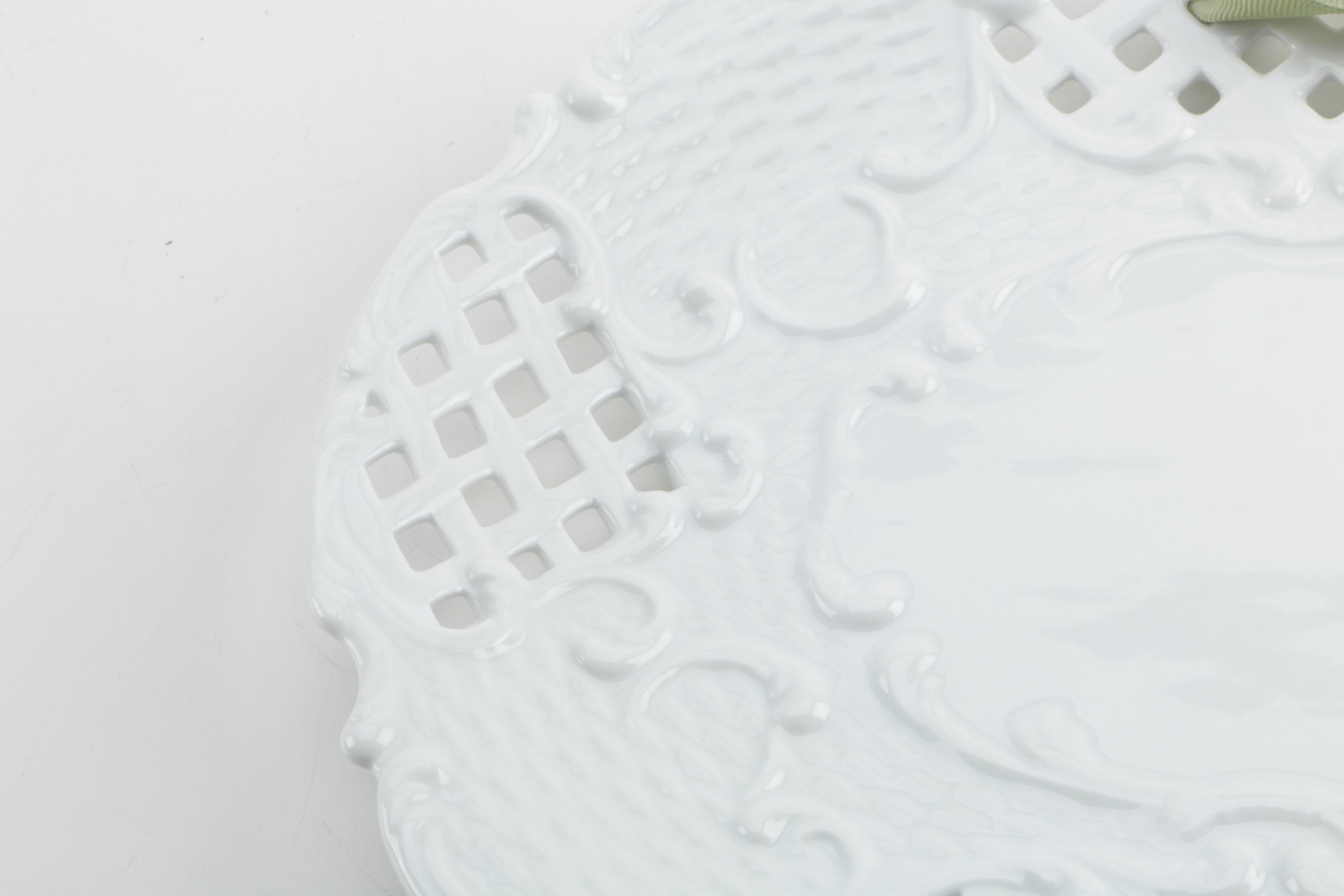 Decorative Porcelain Plates by Two's Company