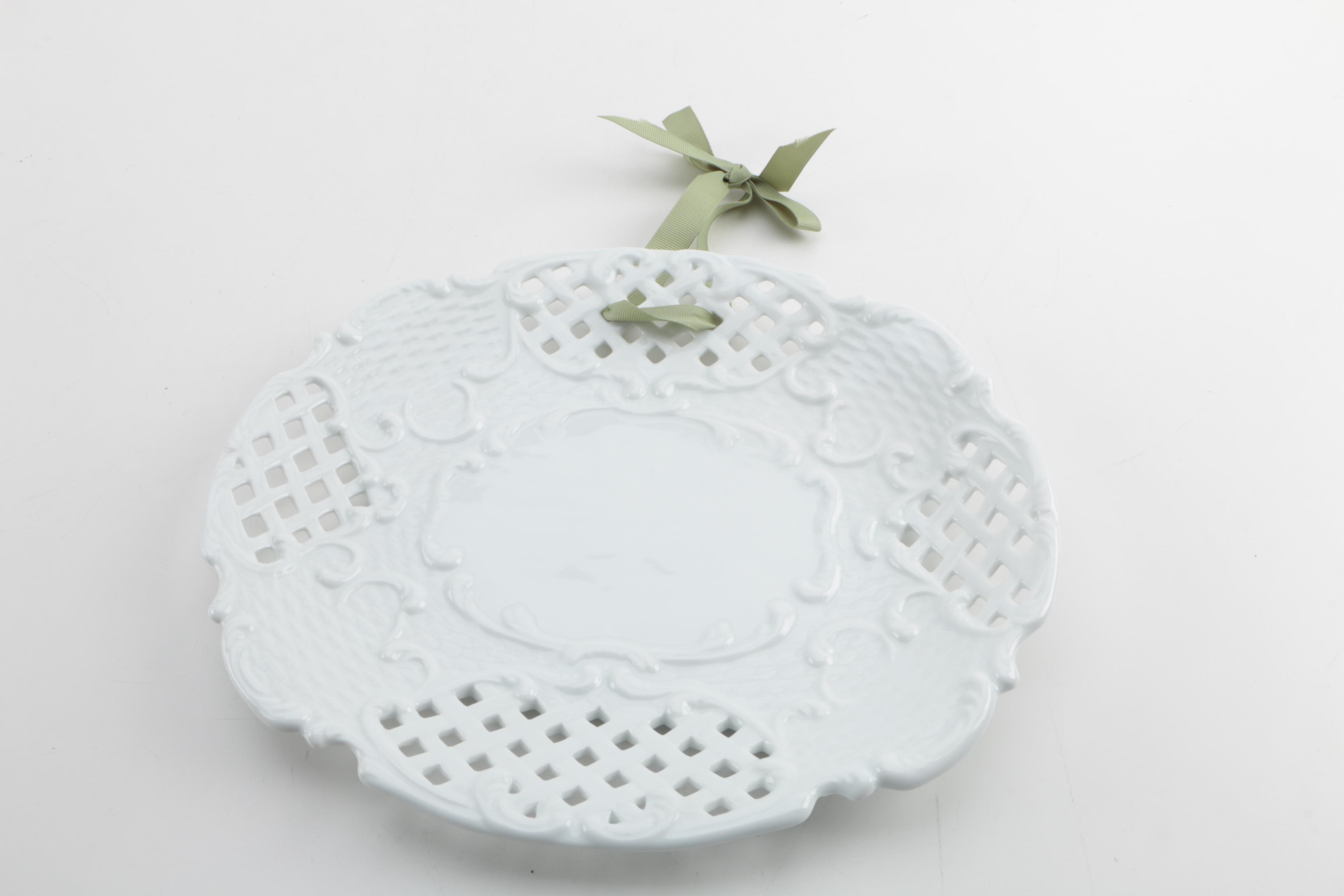 Decorative Porcelain Plates by Two's Company