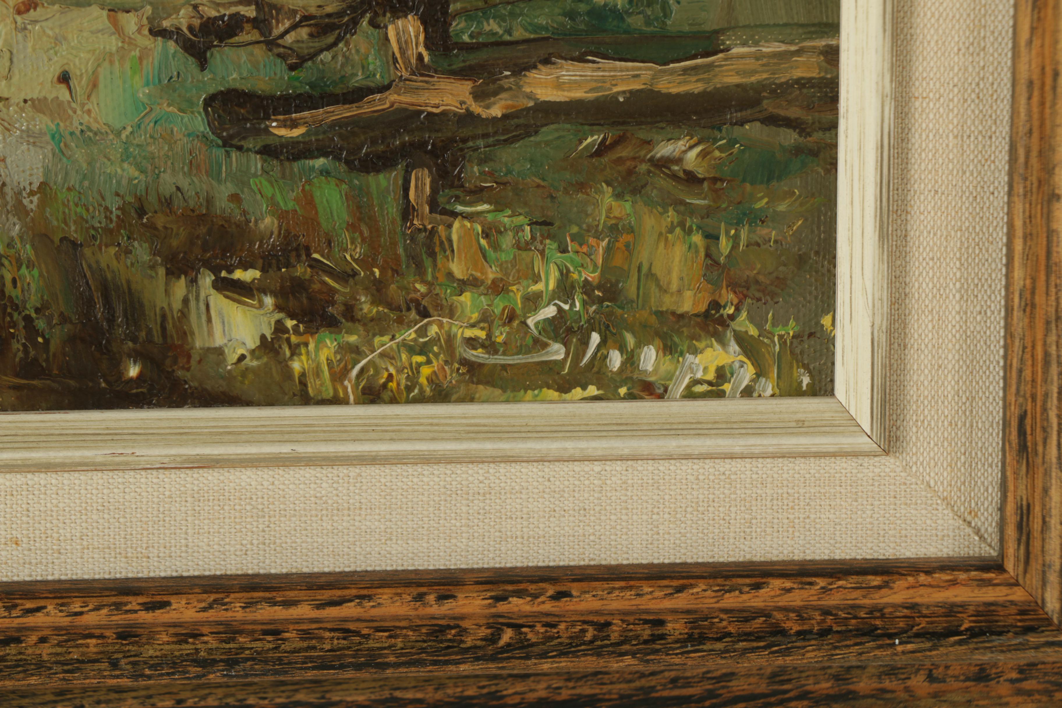 Oil Painting on Canvas of a Rural Landscape