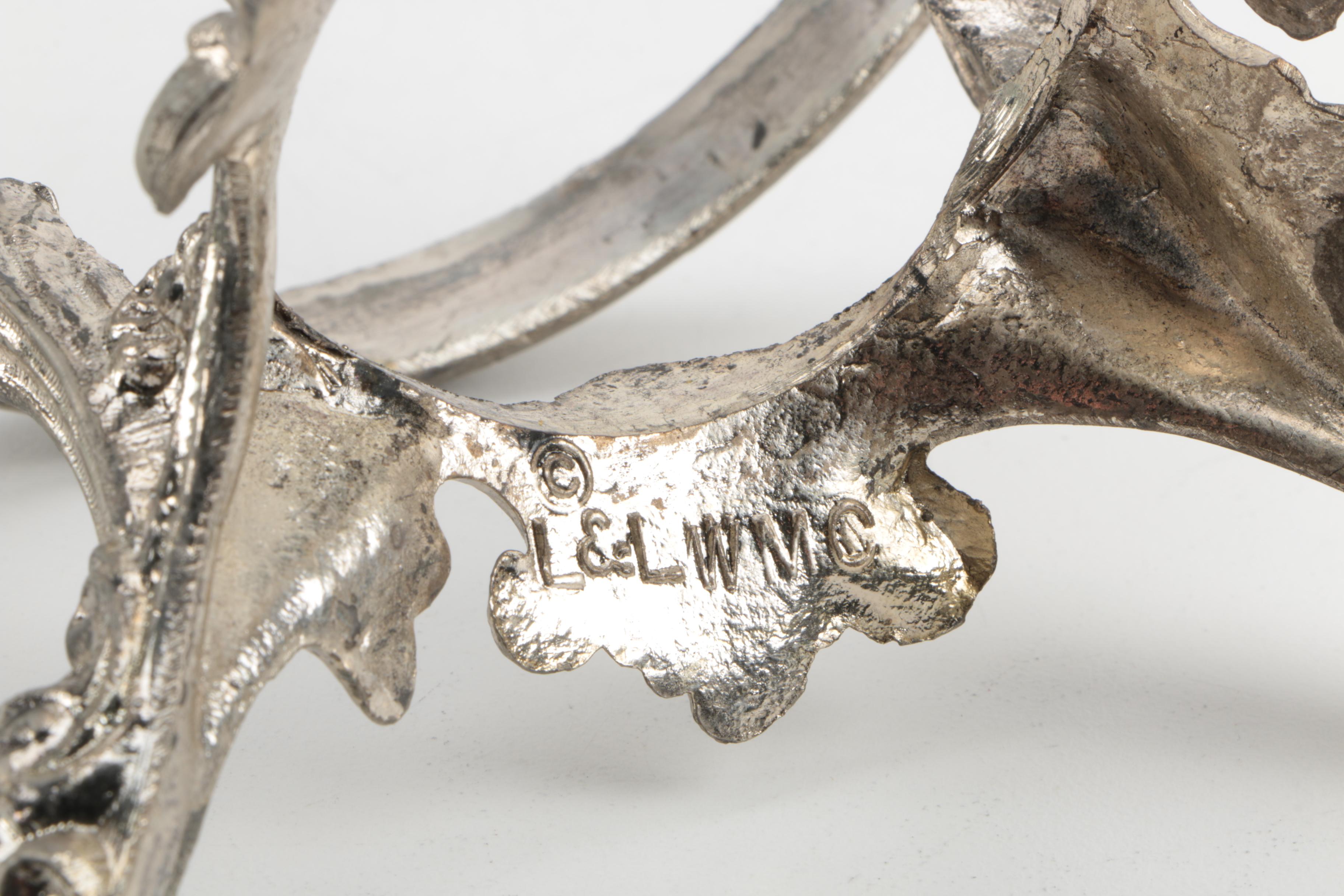 Bowl and Stand from Loevsky & Loevsky White Metal Castings