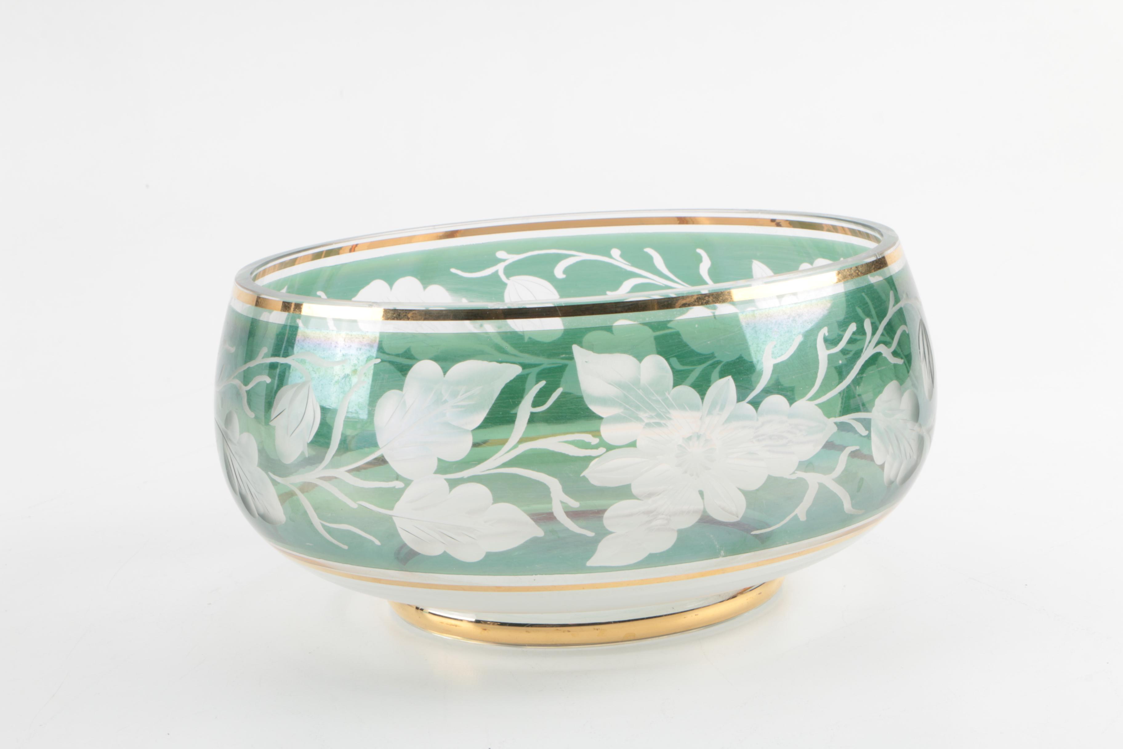 Bowl and Stand from Loevsky & Loevsky White Metal Castings