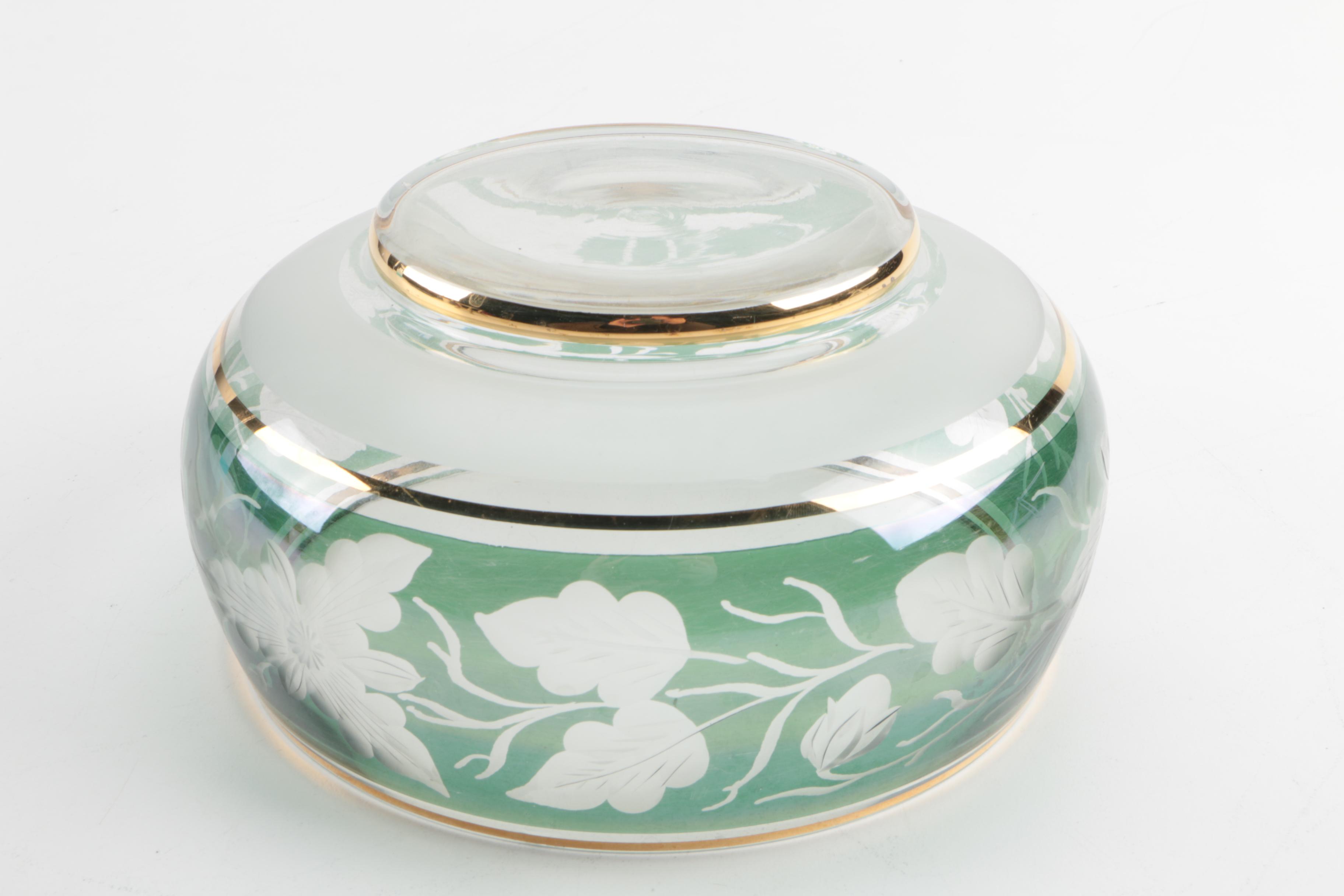 Bowl and Stand from Loevsky & Loevsky White Metal Castings