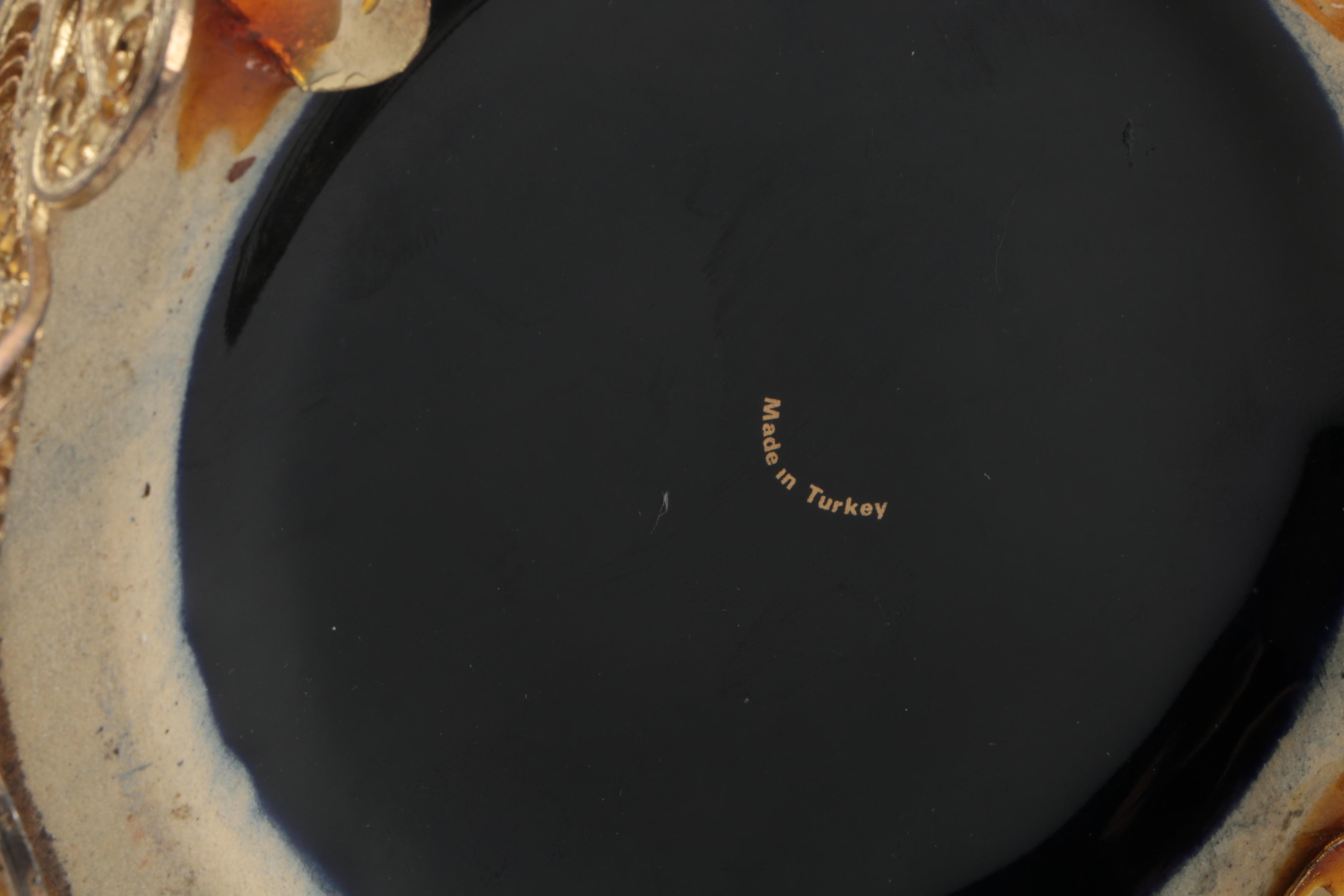 Vintage Hand-Painted Turkish Ceramic Urns