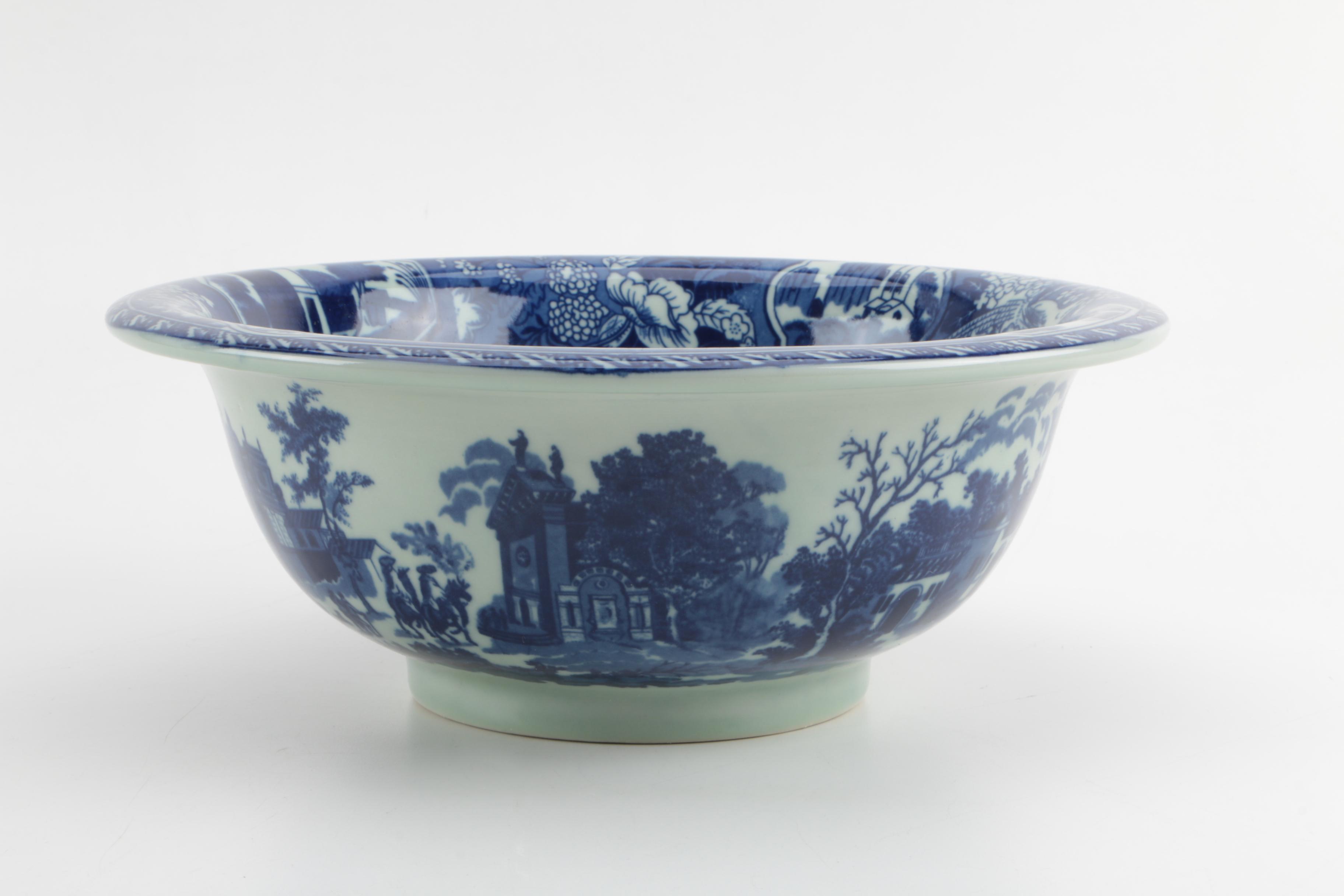 Reproduction Victoria Ware Ceramic Pitcher and Bowl