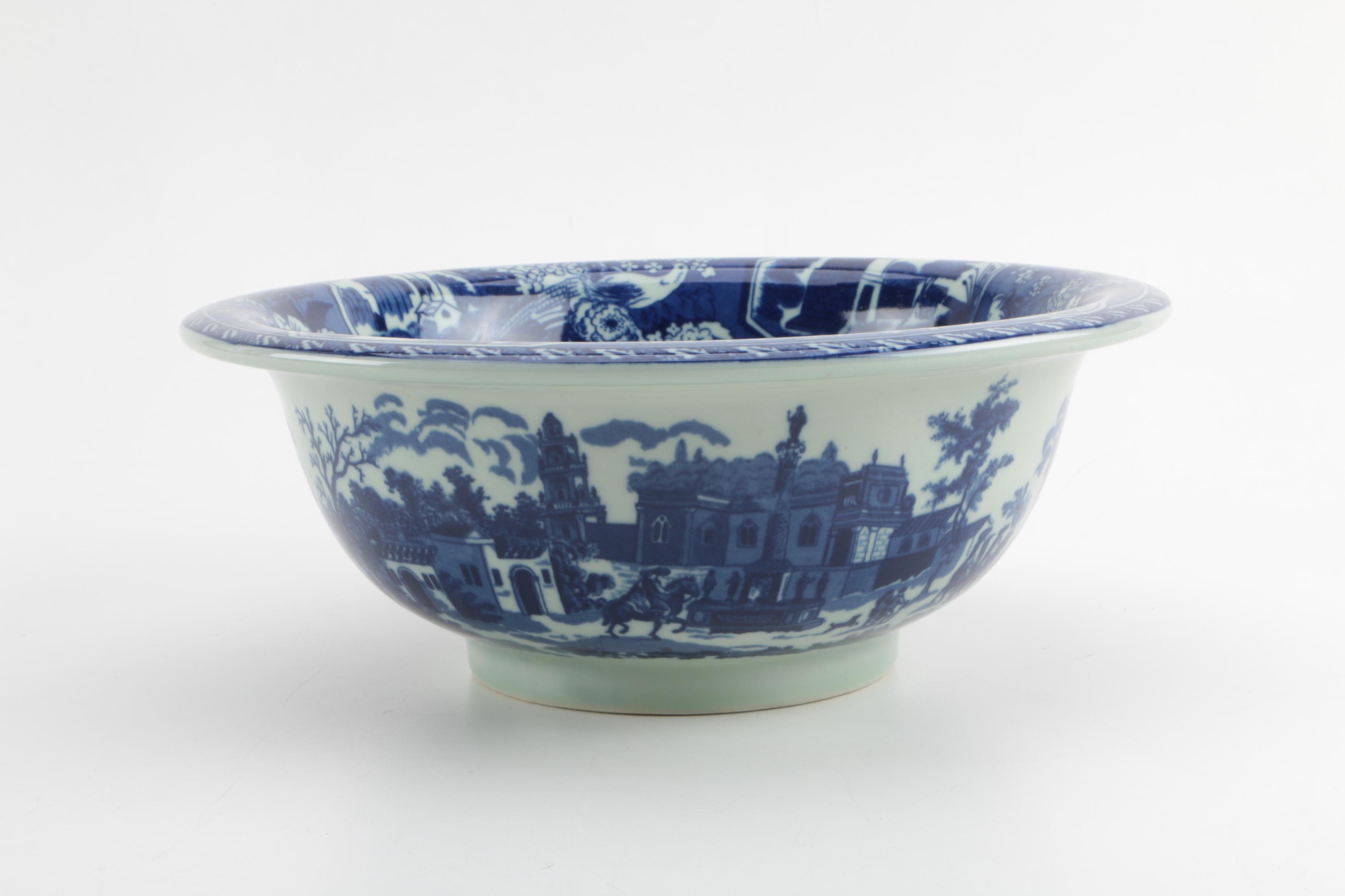 Reproduction Victoria Ware Ceramic Pitcher and Bowl