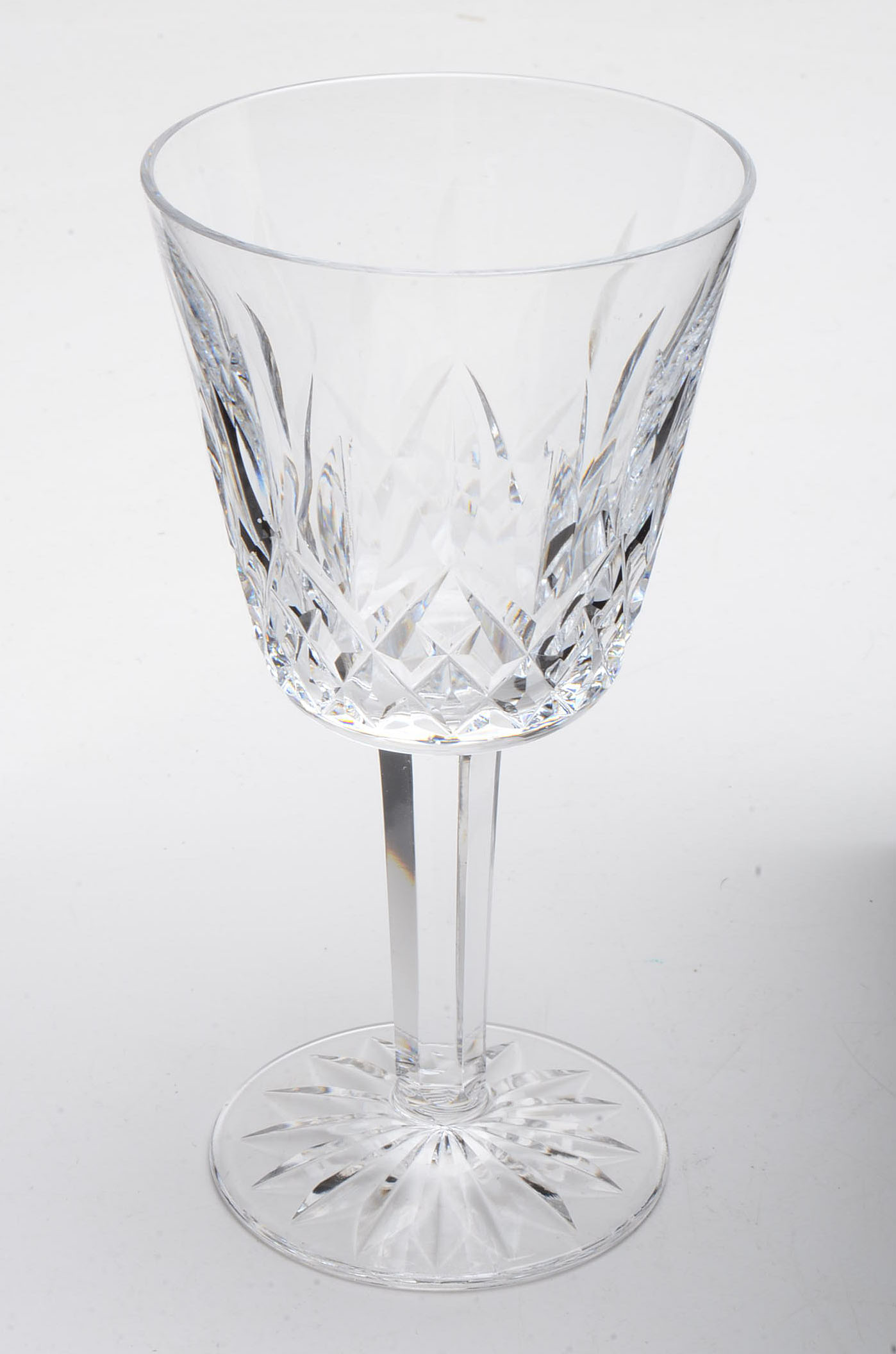 Waterford Crystal "Lismore" Claret Stemware and Cordial Glasses