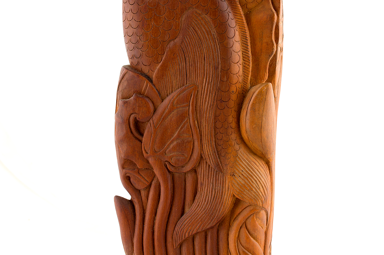 Carved Wooden Seahorse Sculpture