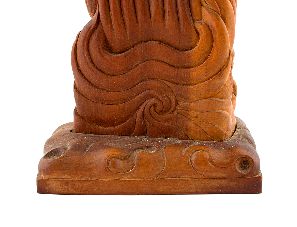 Carved Wooden Seahorse Sculpture