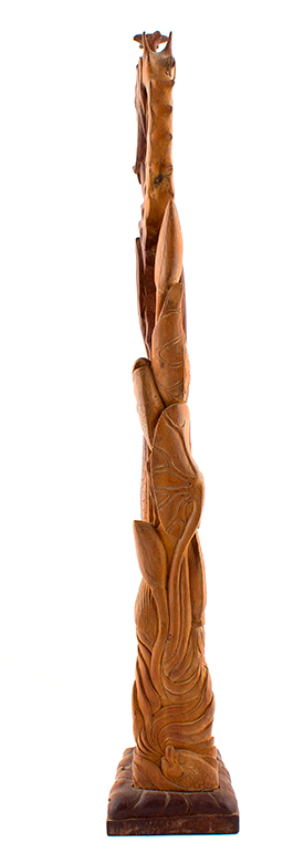 Carved Wooden Seahorse Sculpture