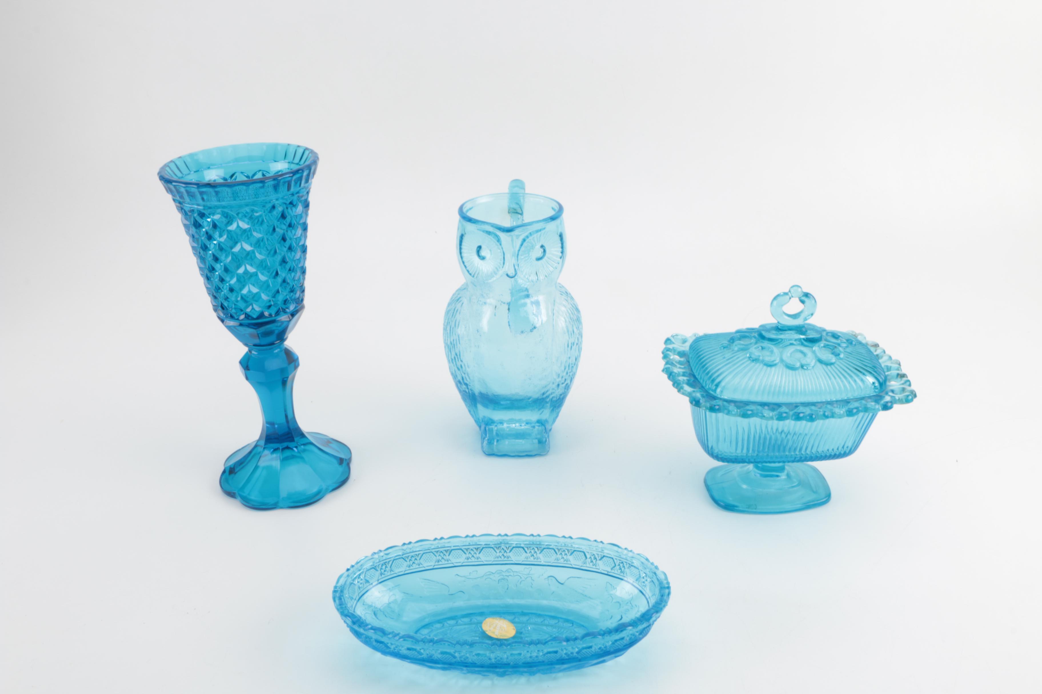 Blue Depression Glassware