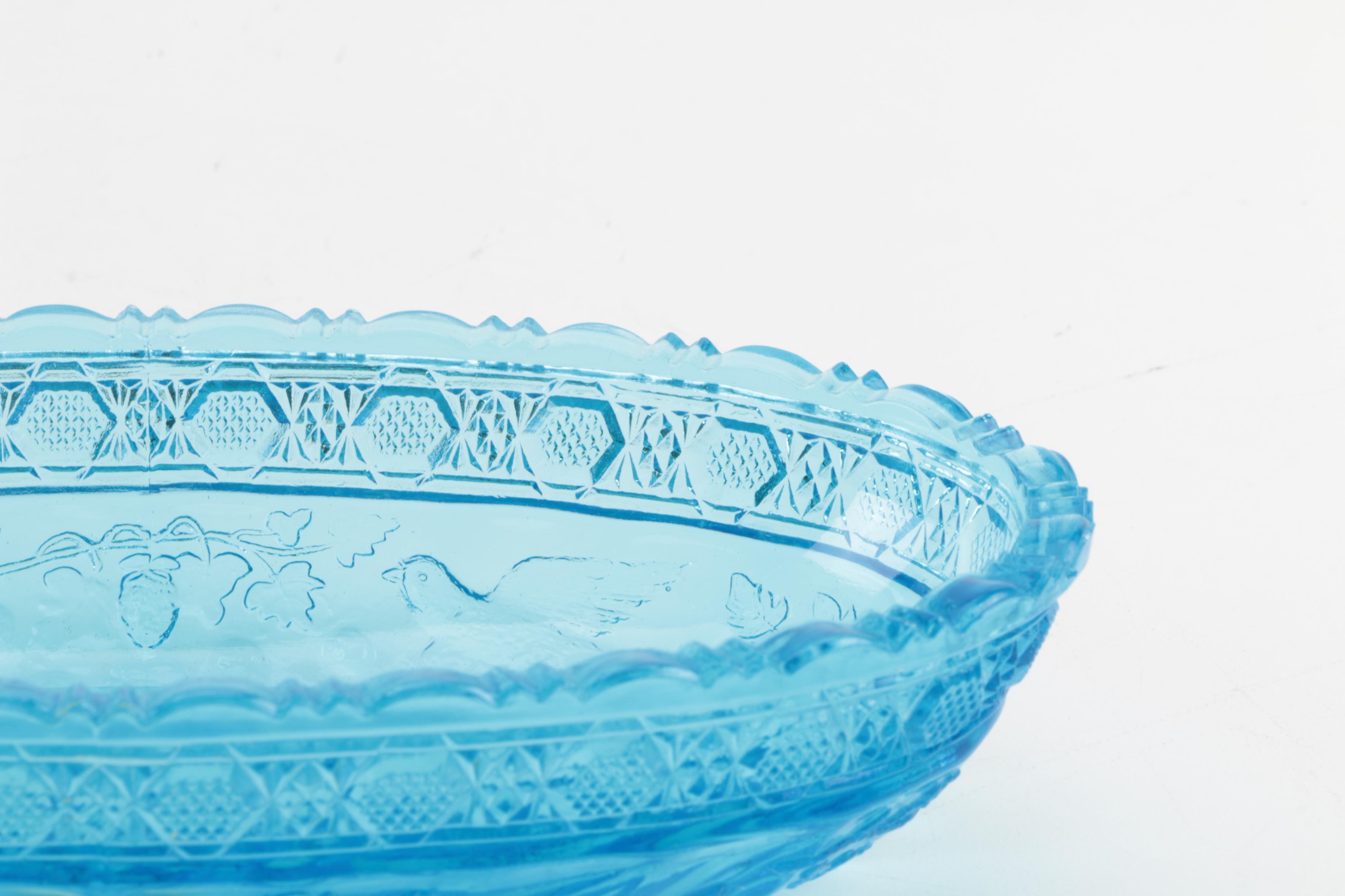 Blue Depression Glassware