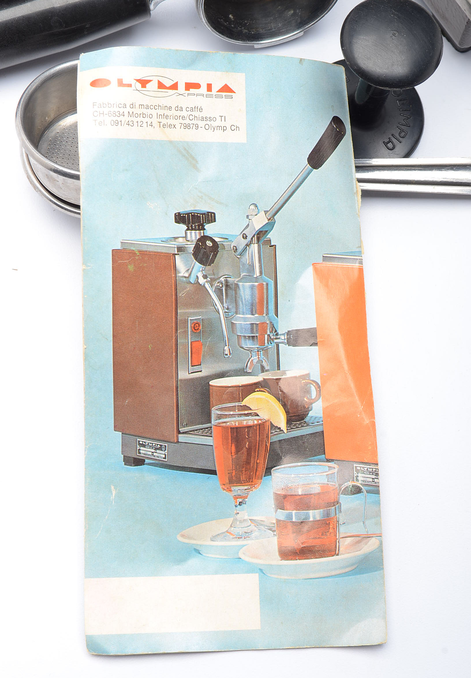 Vintage Olympia Express "Cremina" Espresso Machine and Accessories