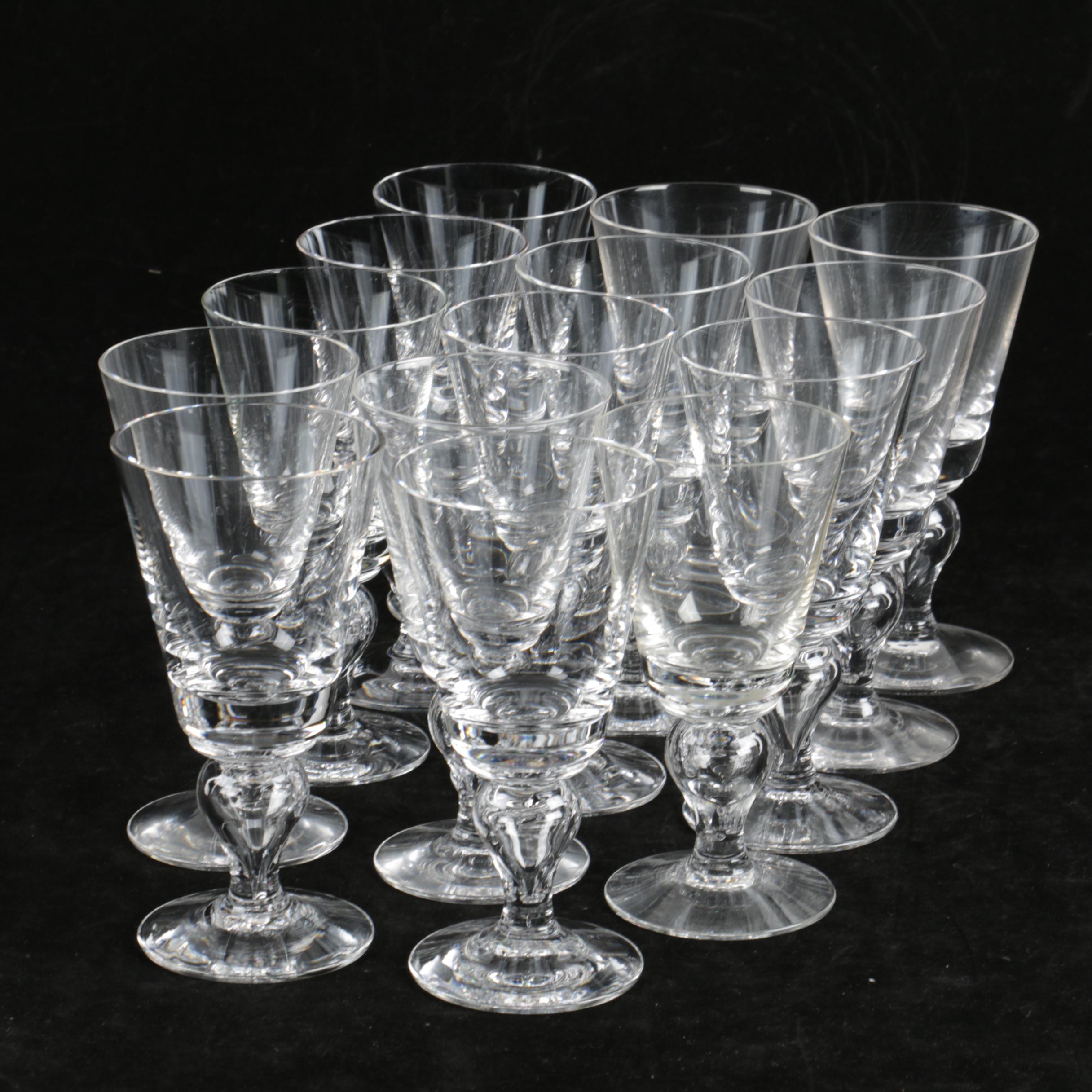 Tiffany & Co. "Brittania" Crystal Wine Glasses