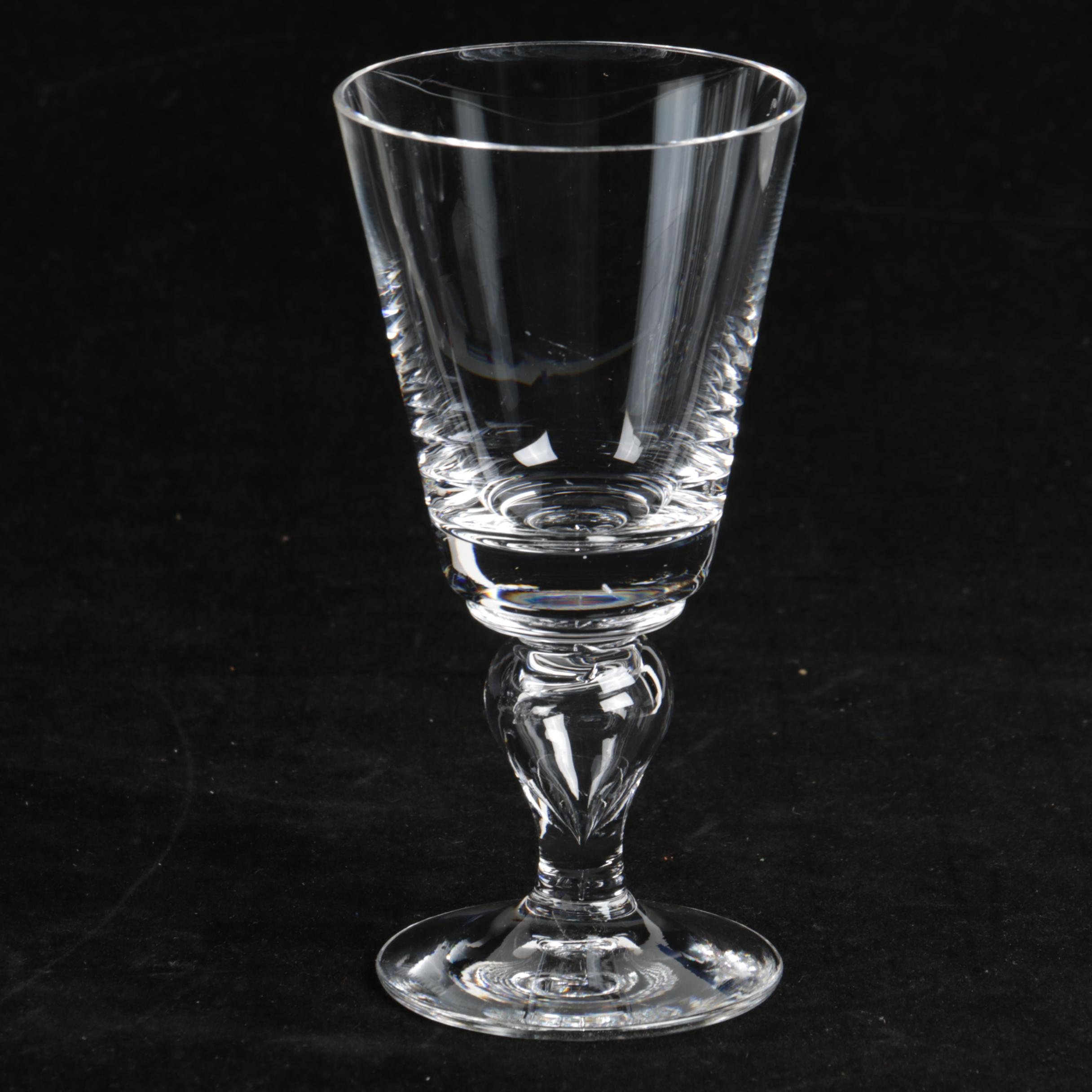 Tiffany & Co. "Brittania" Crystal Wine Glasses