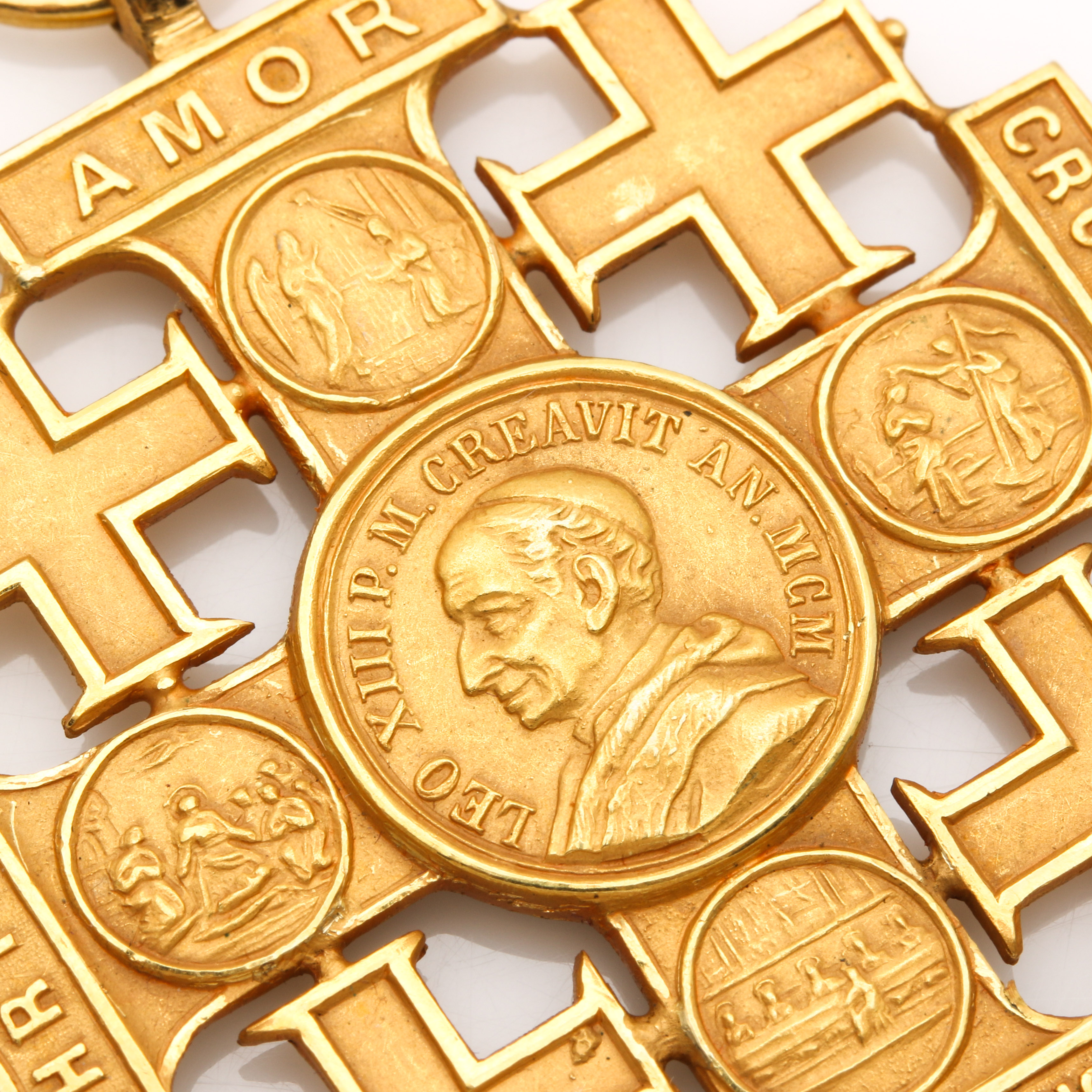 18K Yellow Gold Jerusalem Pilgrim's Cross