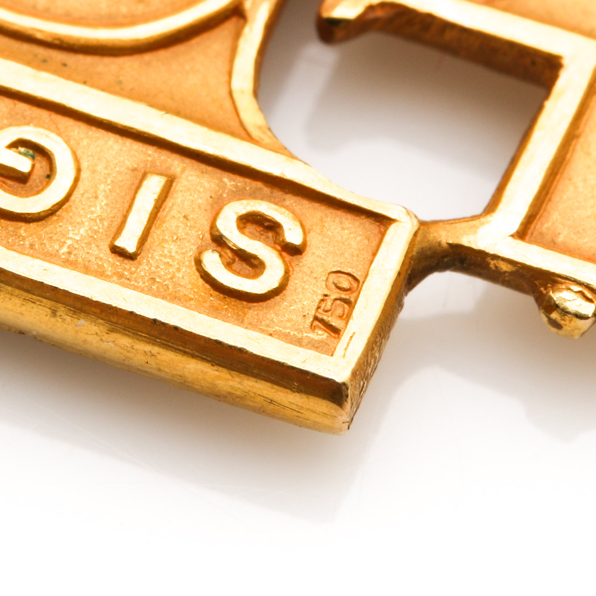 18K Yellow Gold Jerusalem Pilgrim's Cross