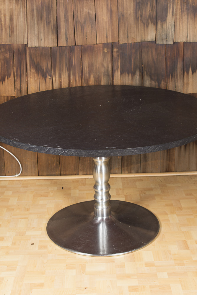 Vintage Modern Pedestal Dining Table