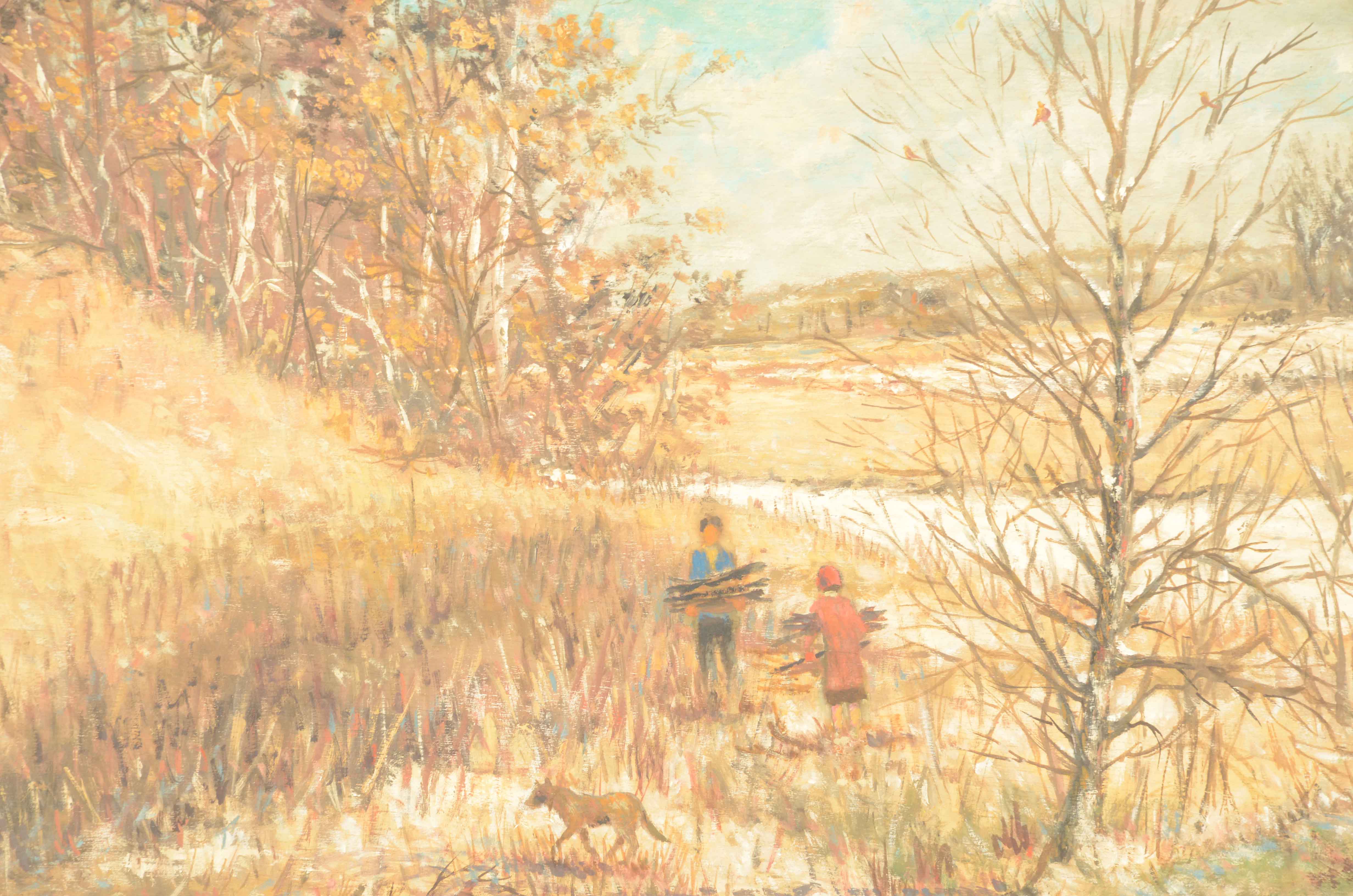 Robert Lahmann Landscape Painting "Monches"