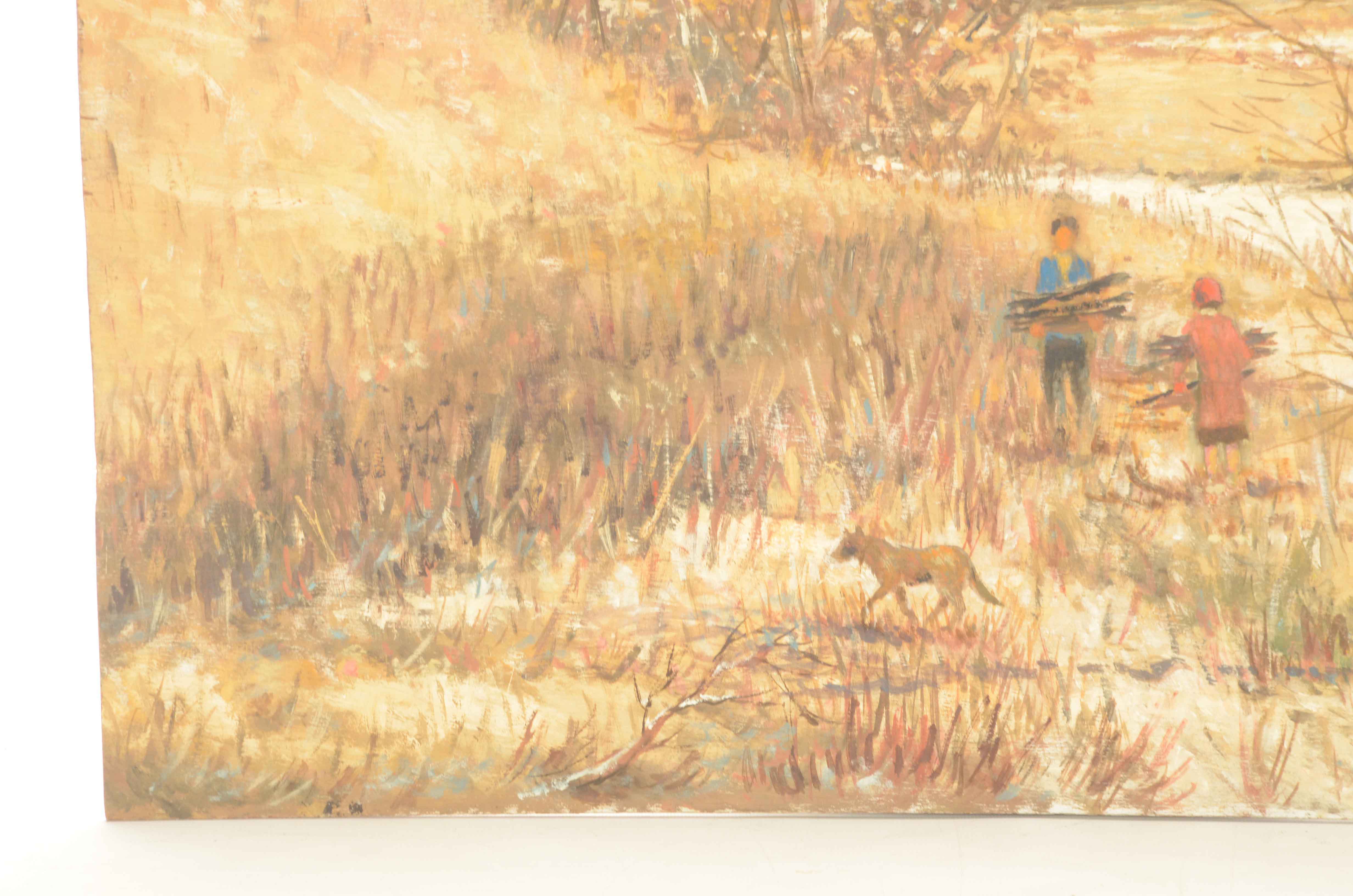 Robert Lahmann Landscape Painting "Monches"