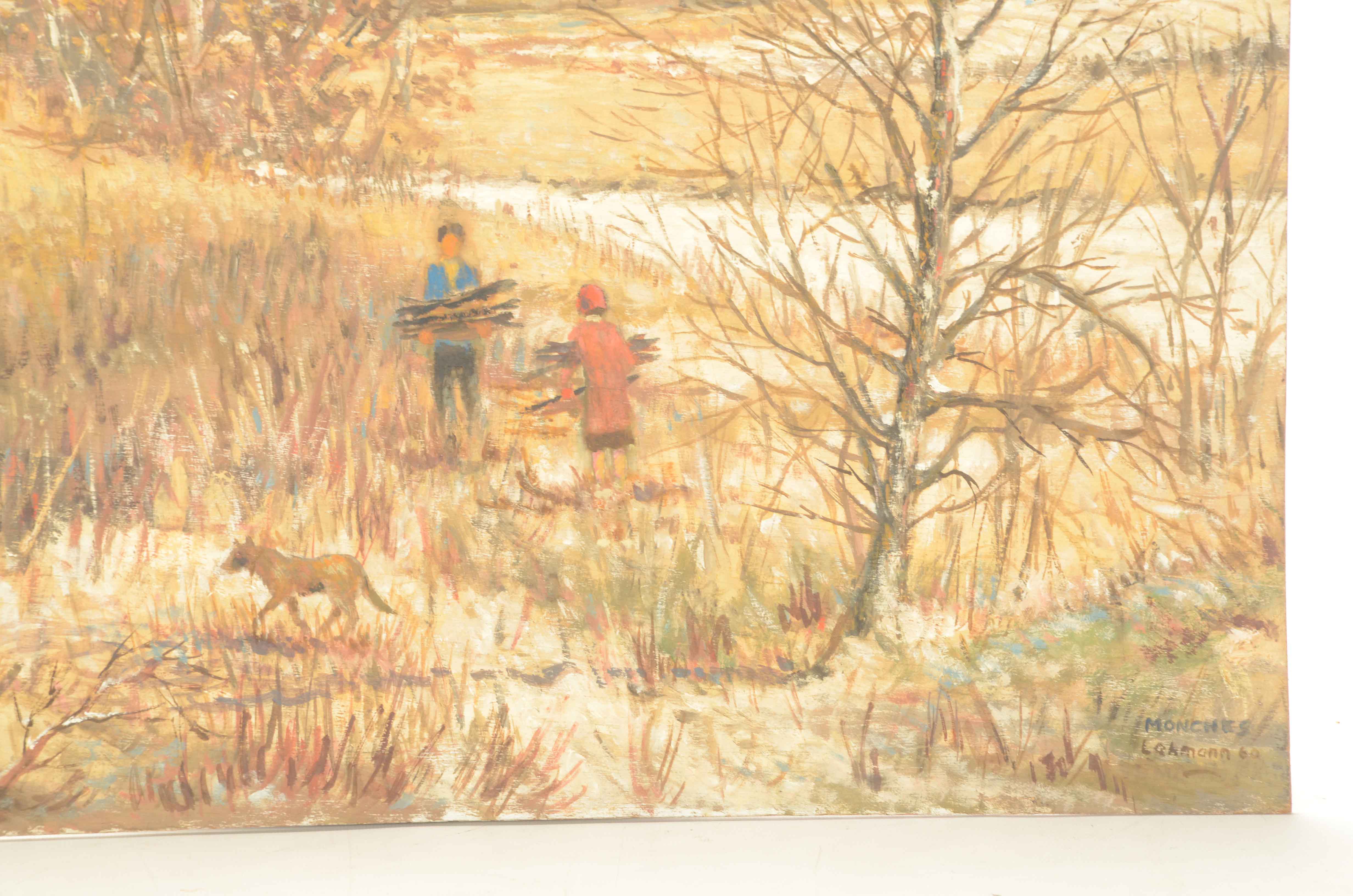 Robert Lahmann Landscape Painting "Monches"