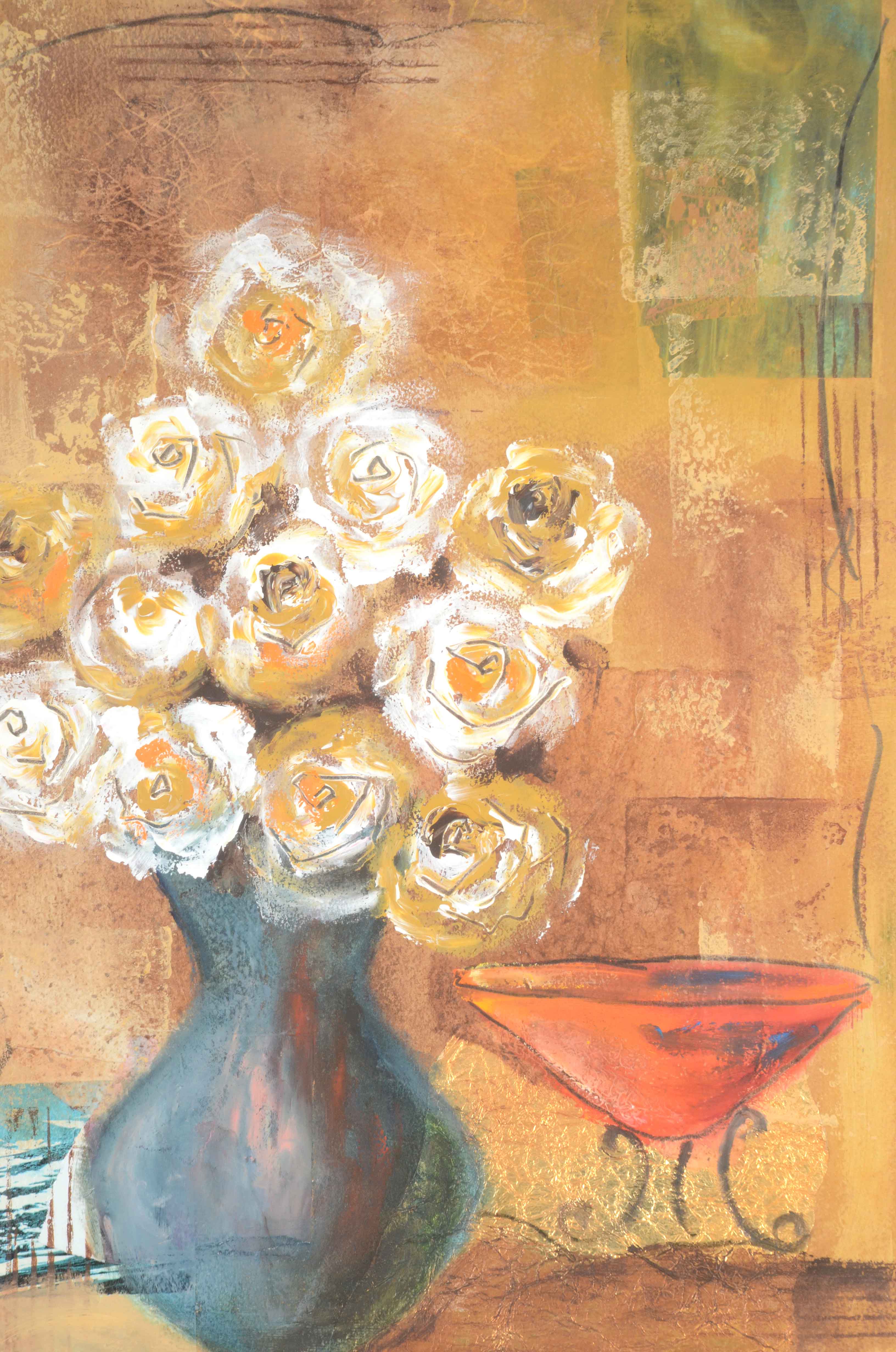 Gabriela Juarez Mixed Media Painting of a Still Life