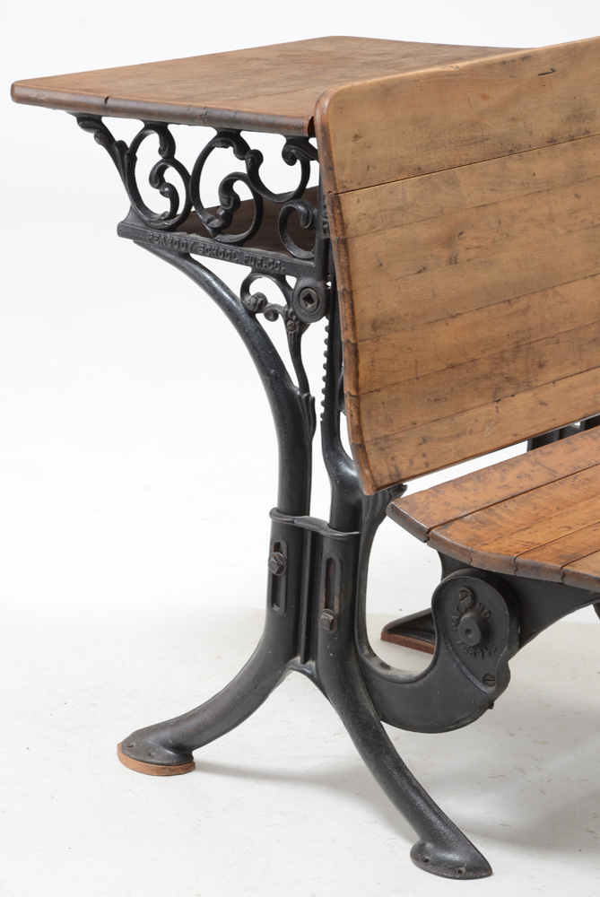 Antique School Desk by Peabody School Furniture Co., Circa 1900s
