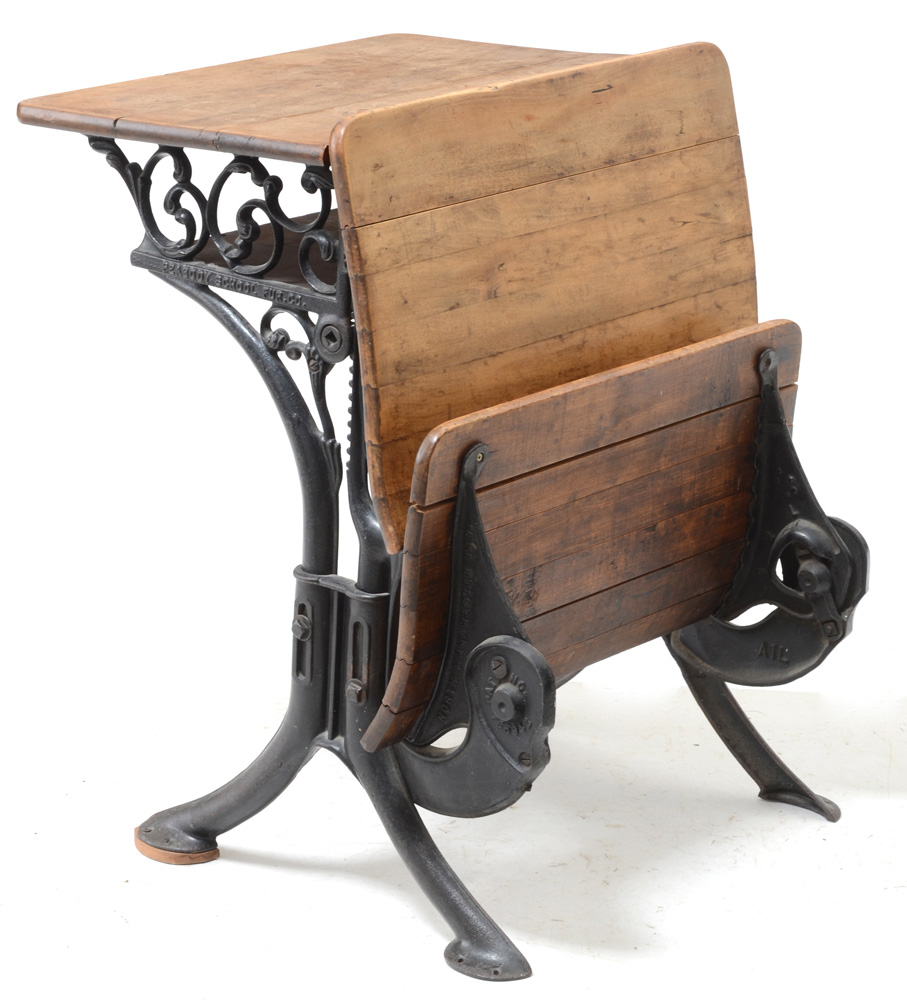 Antique School Desk by Peabody School Furniture Co., Circa 1900s