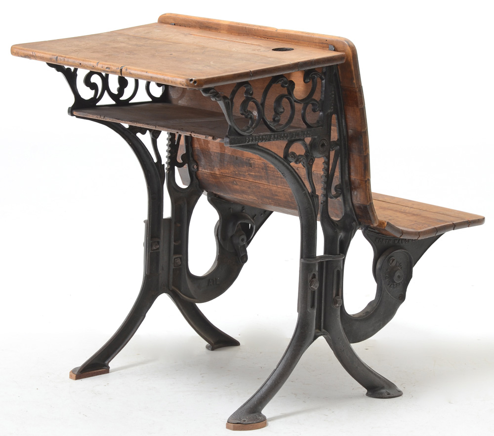 Antique School Desk by Peabody School Furniture Co., Circa 1900s