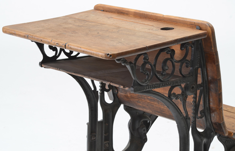 Antique School Desk by Peabody School Furniture Co., Circa 1900s
