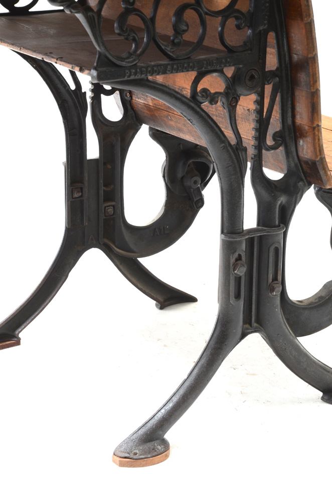 Antique School Desk by Peabody School Furniture Co., Circa 1900s