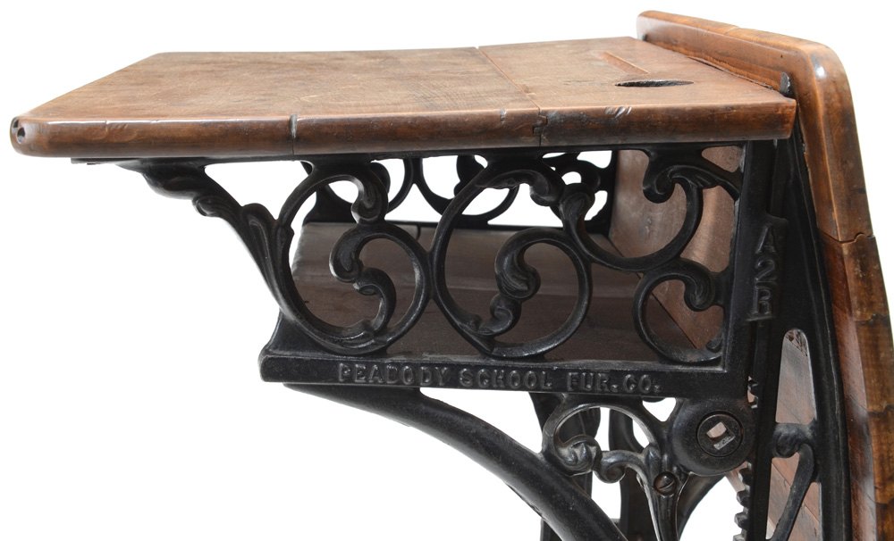 Antique School Desk by Peabody School Furniture Co., Circa 1900s