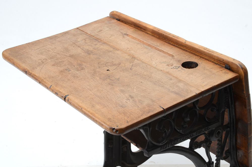 Antique School Desk by Peabody School Furniture Co., Circa 1900s