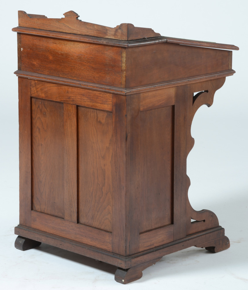 Antique Victorian Walnut Davenport Desk