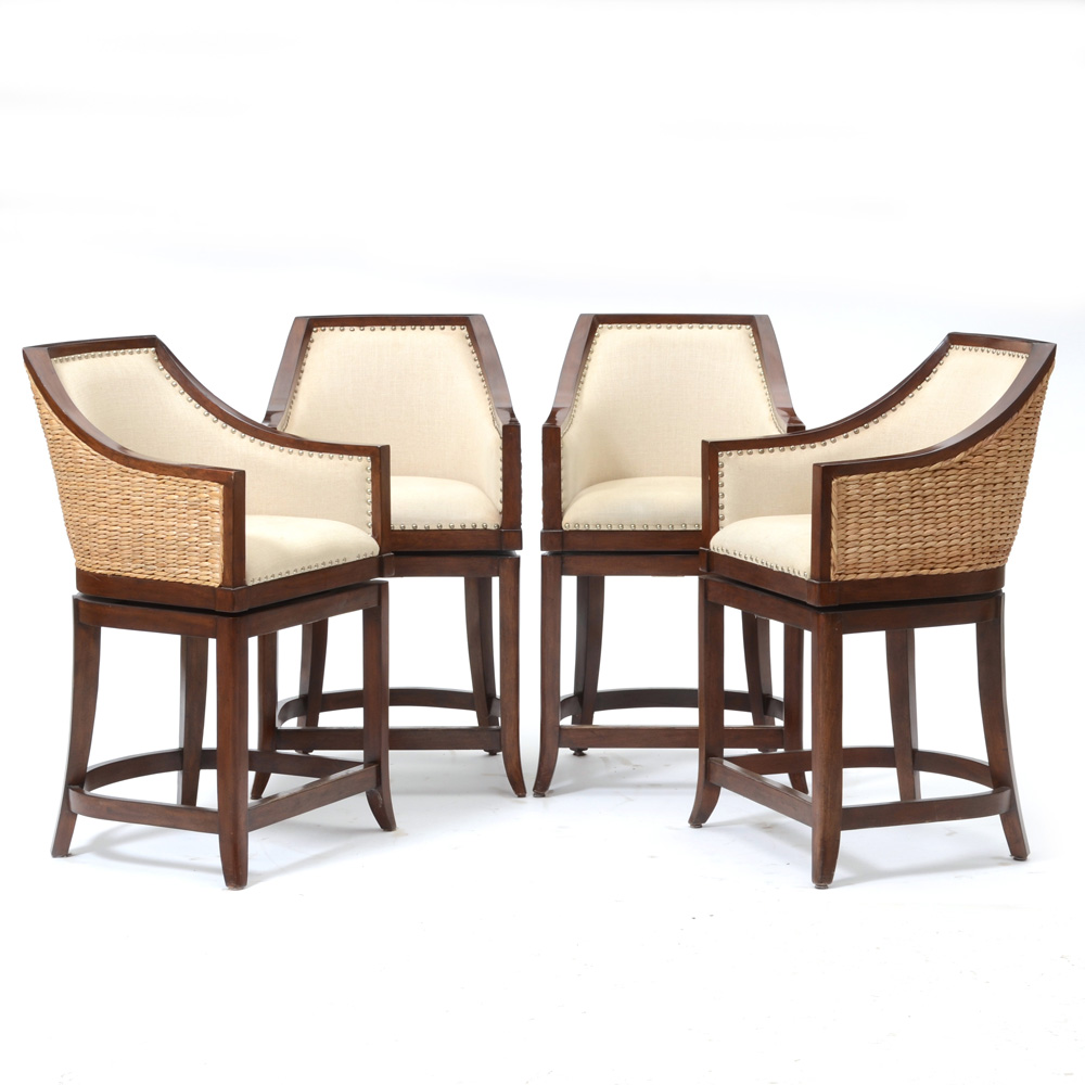 Frontgate "Sheldon" Swivel Counter Height Bar Stool